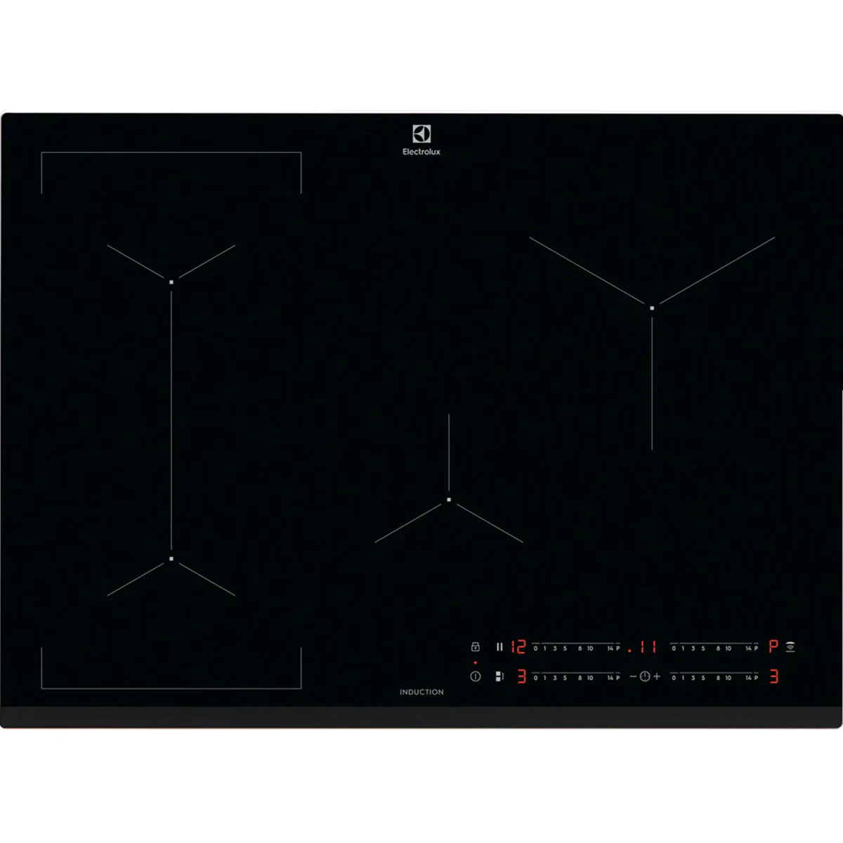 Induktionshäll Electrolux FlexiBridge HOB750MF Svart med Smarta Funktioner