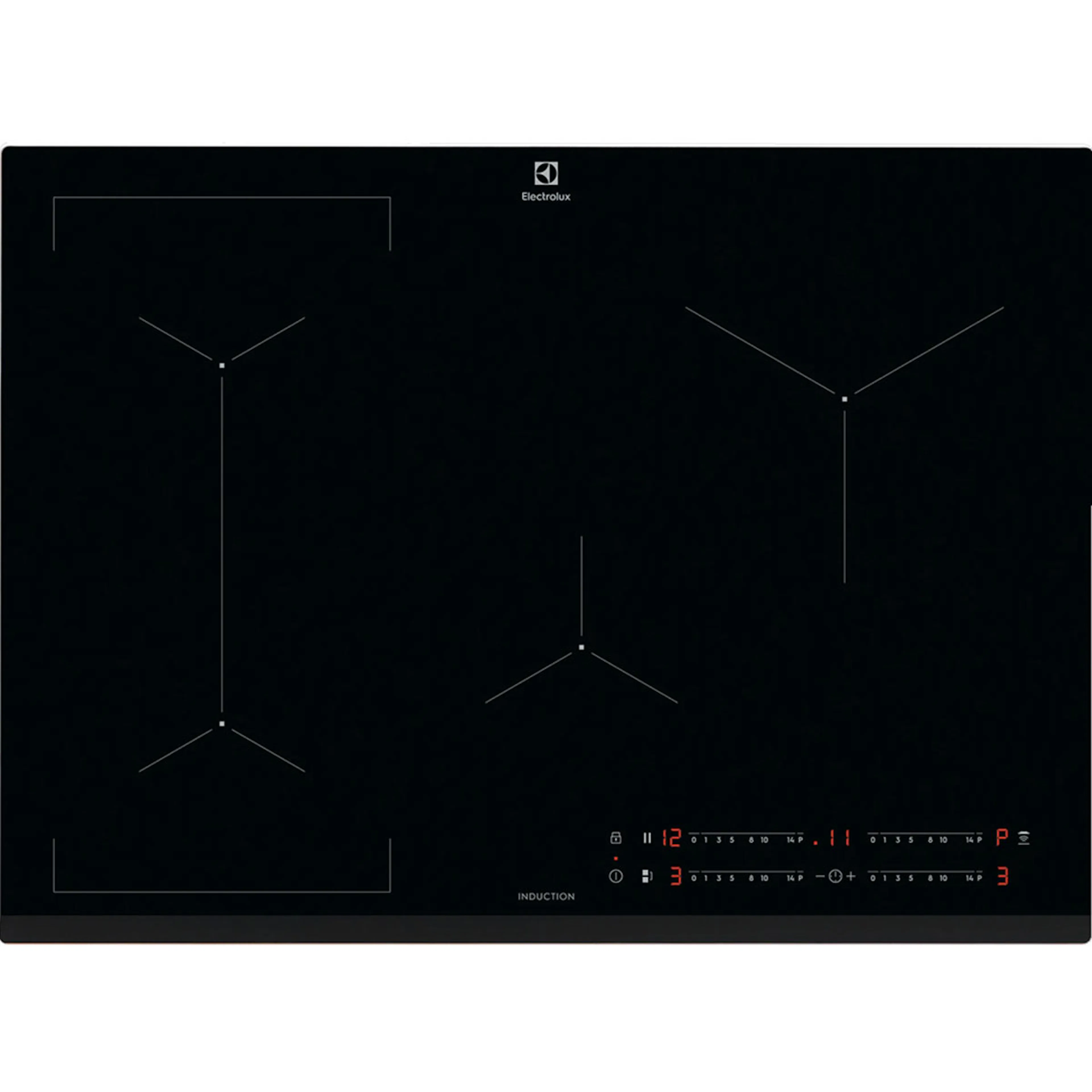 Induktionshäll Electrolux FlexiBridge HOB750MF Svart med Smarta Funktioner
