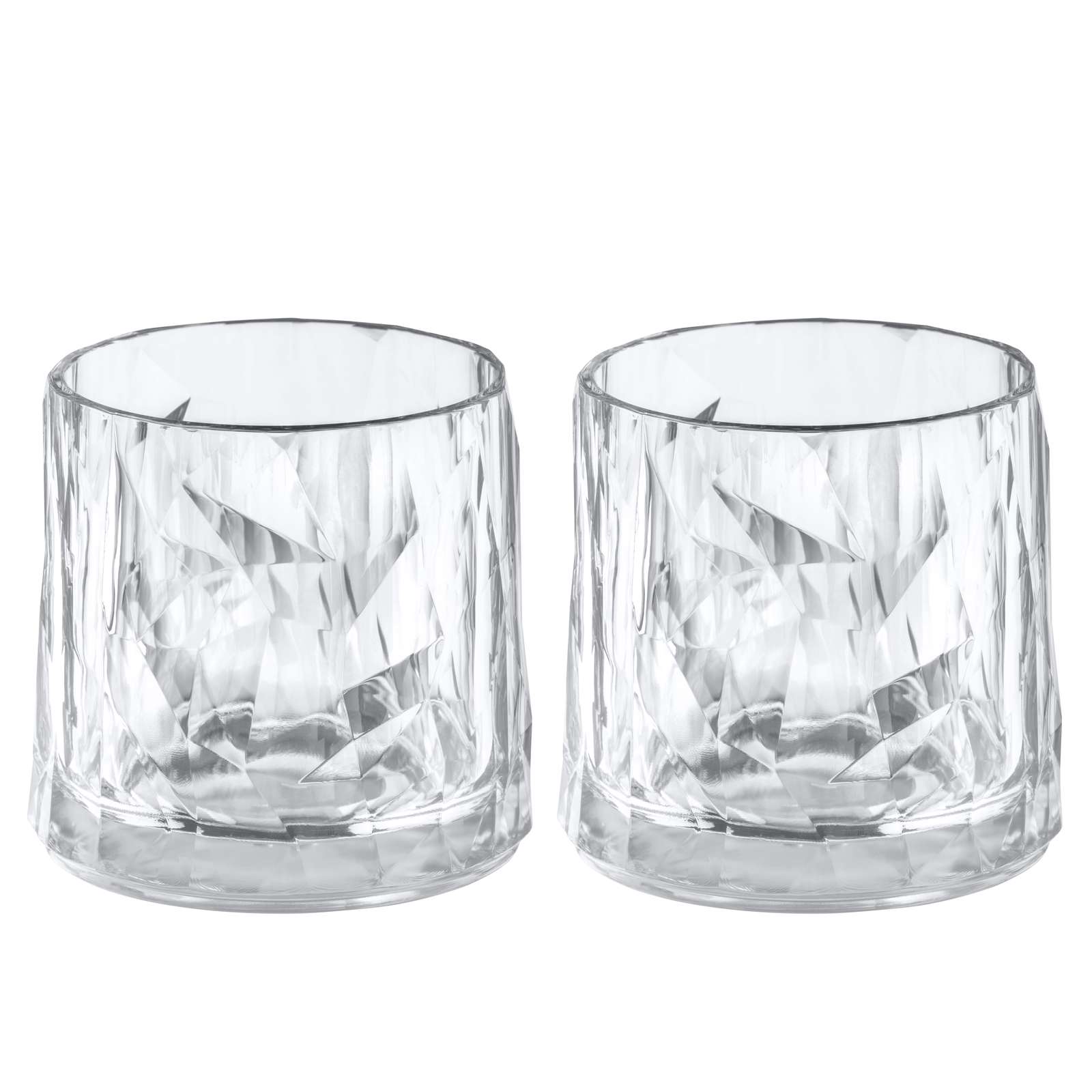 Tumblerglas Koziol Club No. 2 250 ml Crystal Clear 2-pack
