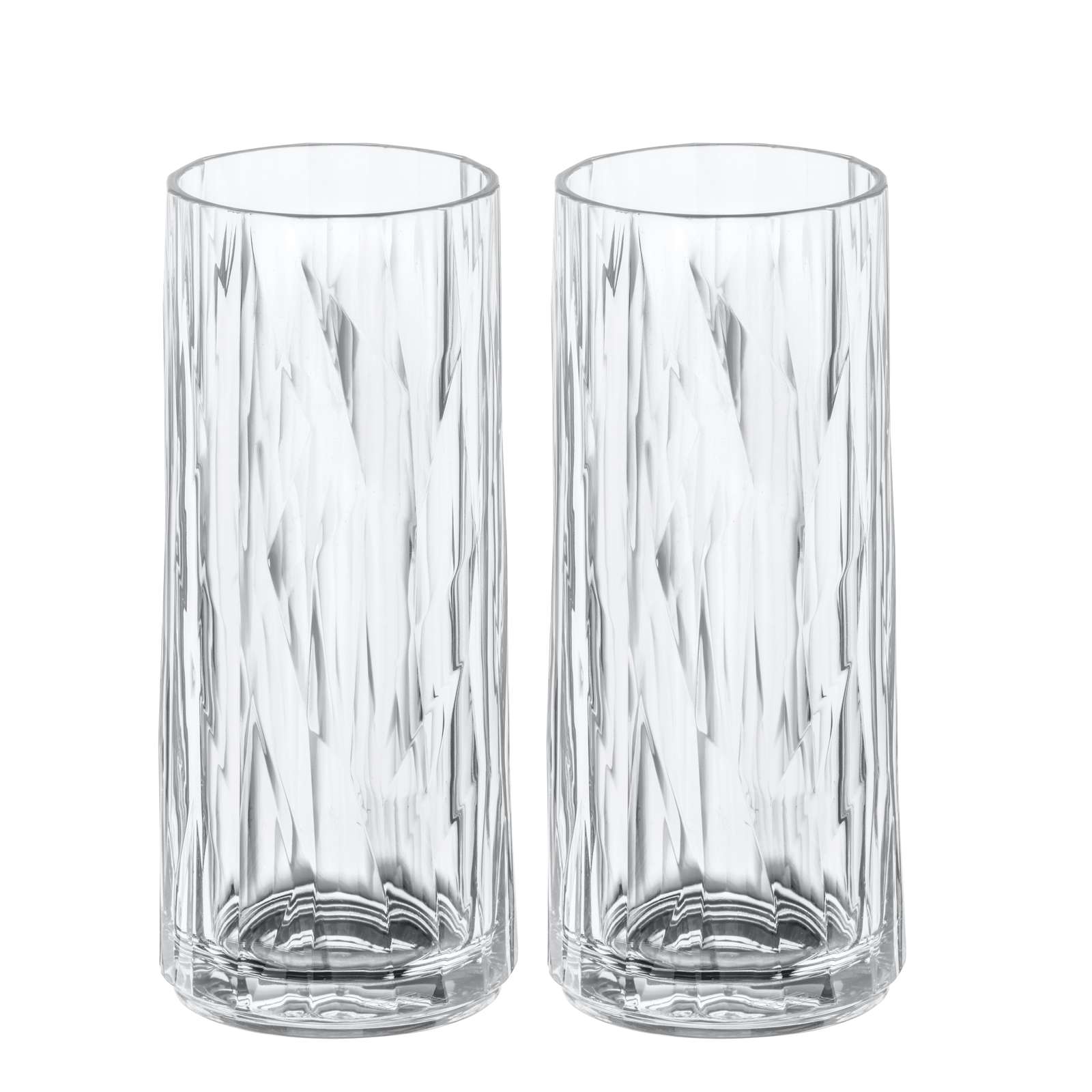 Longdrinkglas Koziol Club No. 3 250 ml Crystal Clear 2-pack