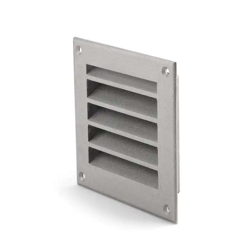 Ytterväggsgaller Fresh Gjuten Aluminium med Insektsnät Fyrkantigt