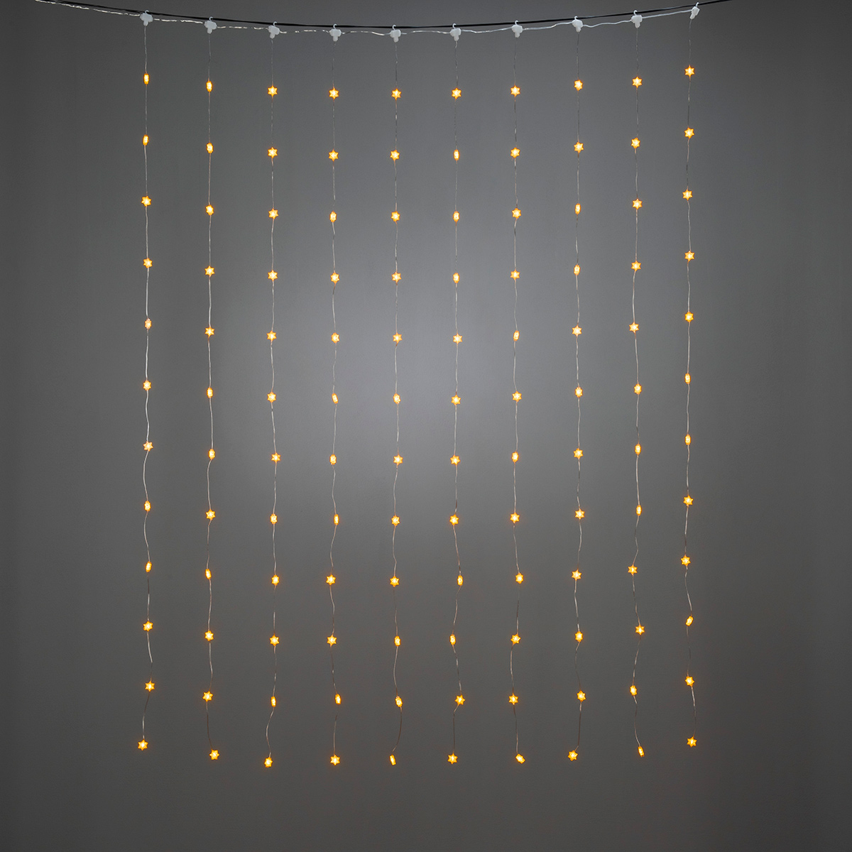 Ljusslinga Gnosjö Konstsmide Gardinslinga Snöflingor IP20