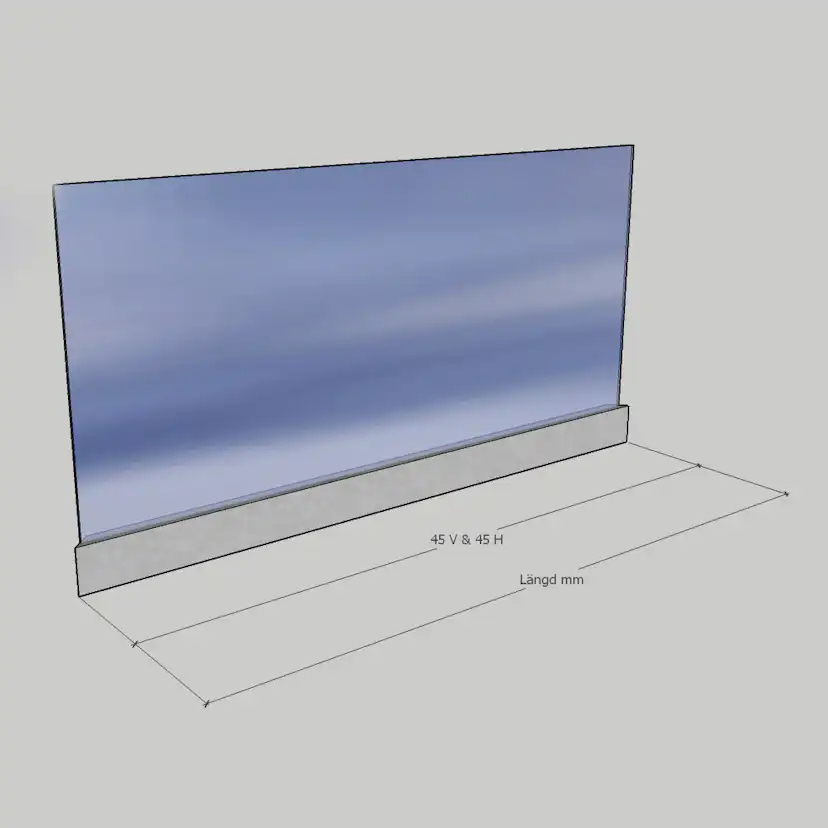Glasräcke Novoroom Stolpfritt