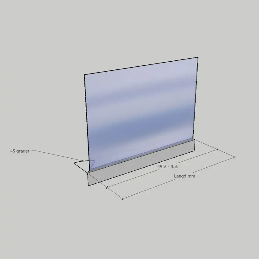 Glasräcke Novoroom Stolpfritt