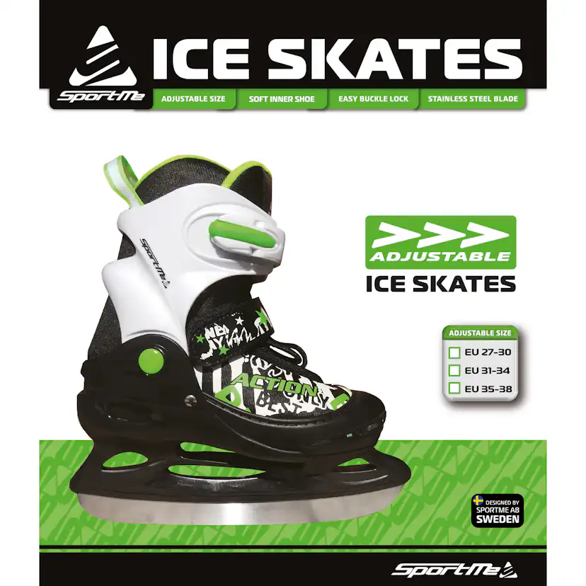 Skridskor SportMe Grön