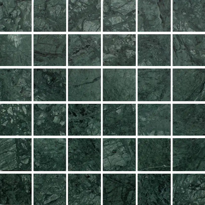 Marmor Arredo Verde Guatemala Grön Honed 5x5 cm