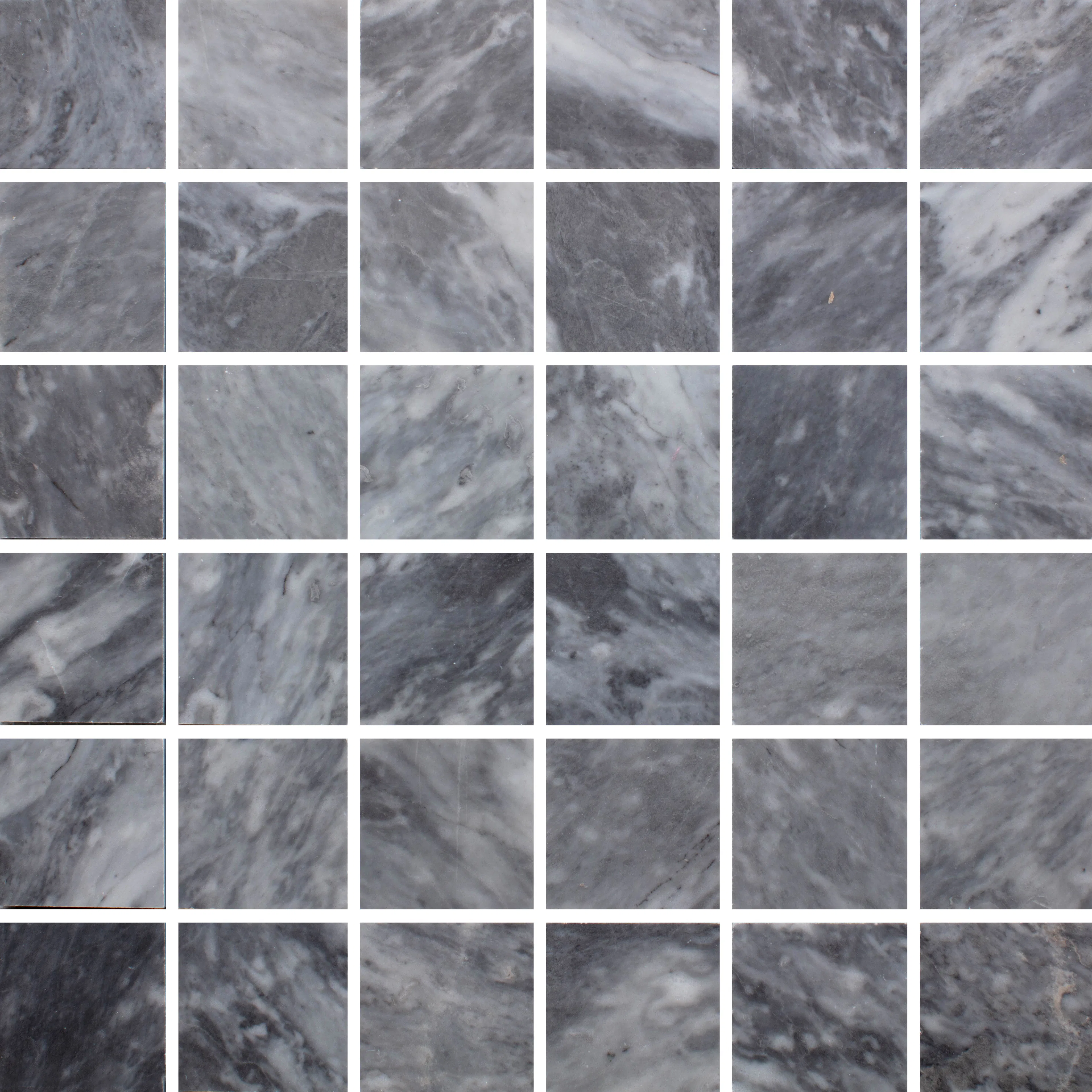 Marmor Arredo Bardiglio Nuvolato Grå Honed 5x5 cm