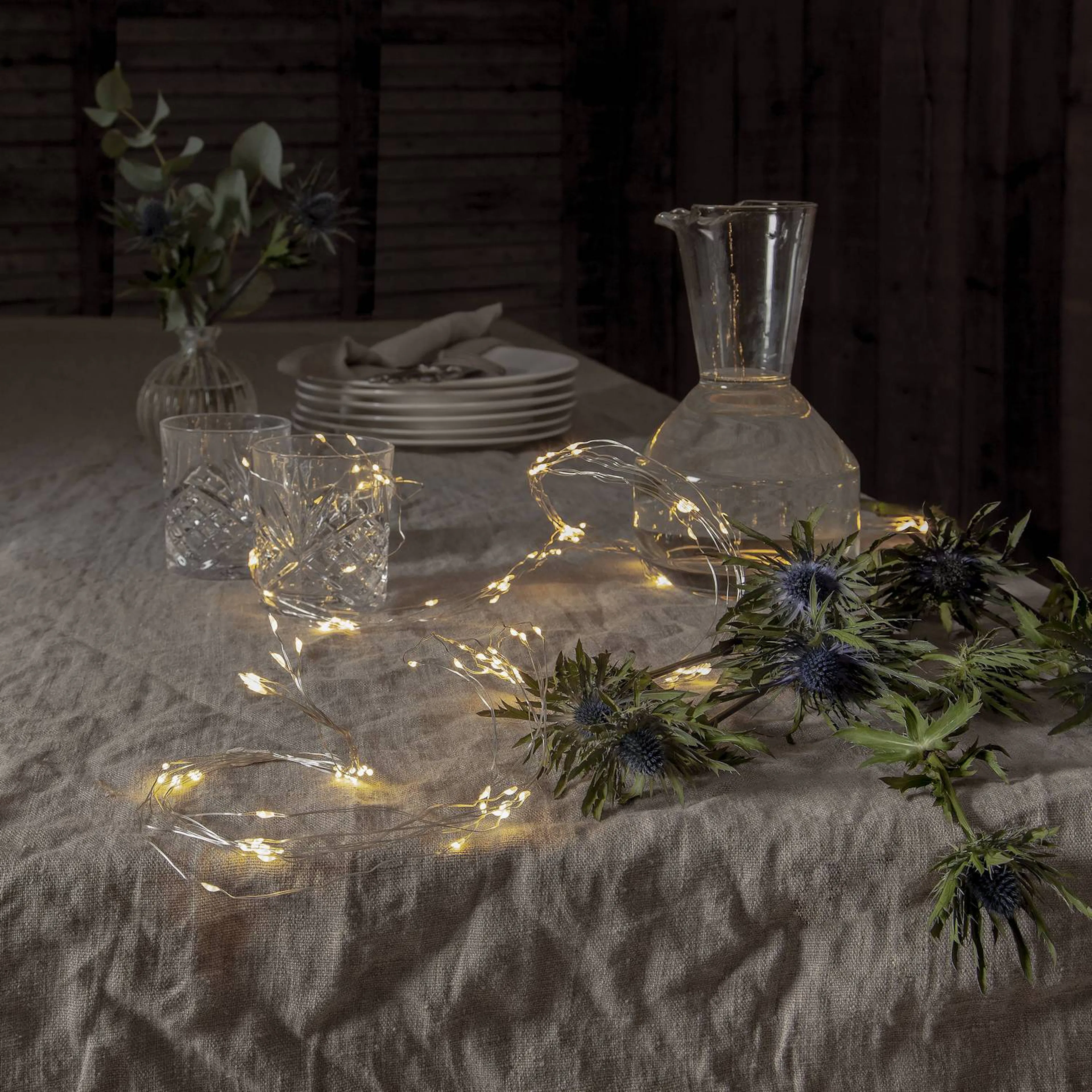 Ljusslinga Star Trading Dew Drop LED 125 Ljus