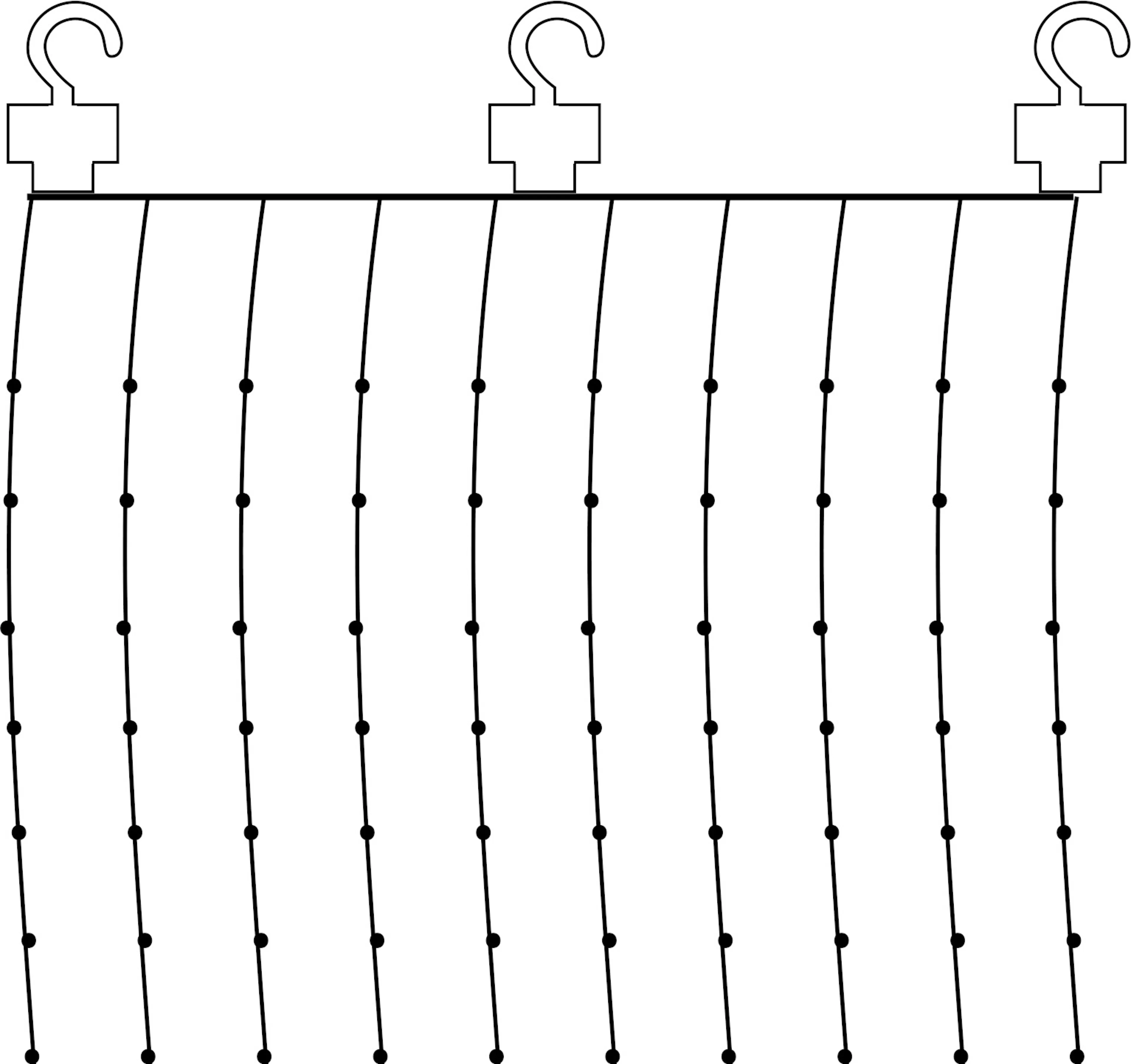 Ljusgardin Star Trading Dew Drop med 100 LED-ljuskällor, Silverfärgad