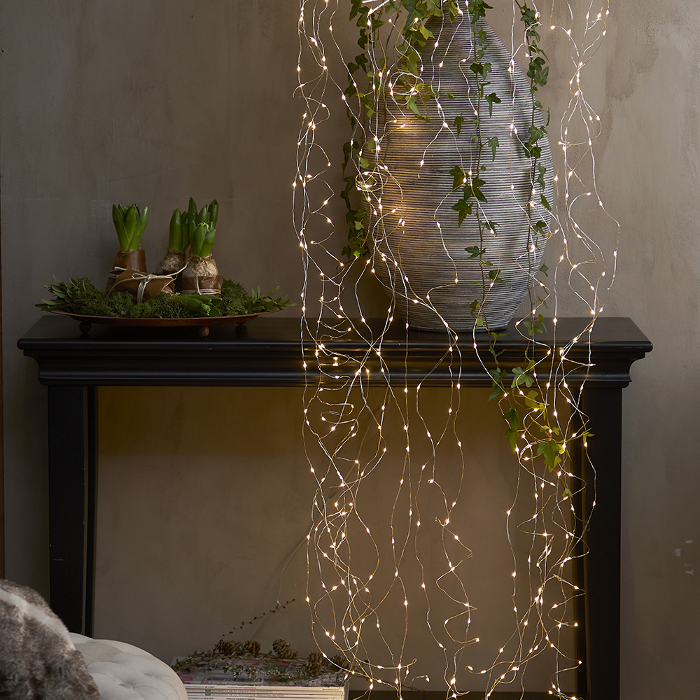 Ljusgardin Star Trading Dew Drop 2