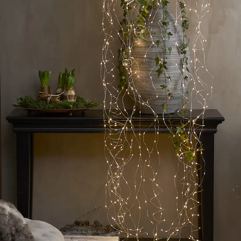 Ljusgardin Star Trading Dew Drop 2