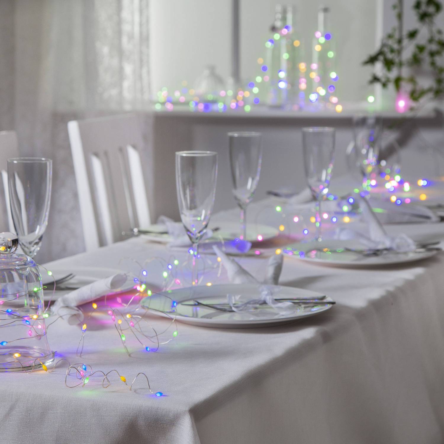 Ljusslinga Star Trading Dew Drop LED 100 Ljus med 11 olika funktioner