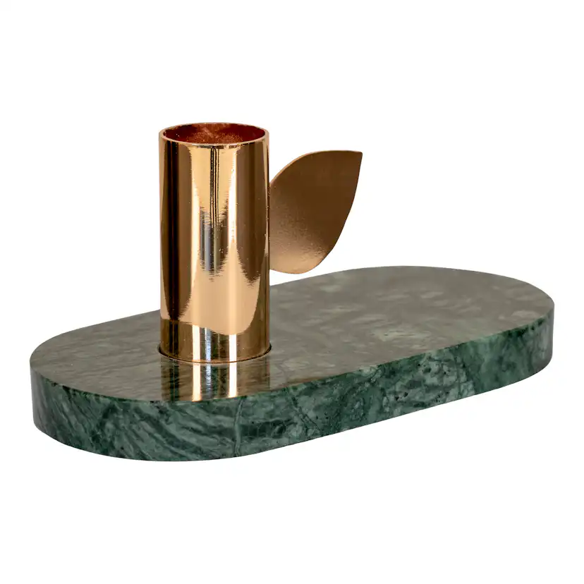 Ljusstake House Nordic Marble Leaf