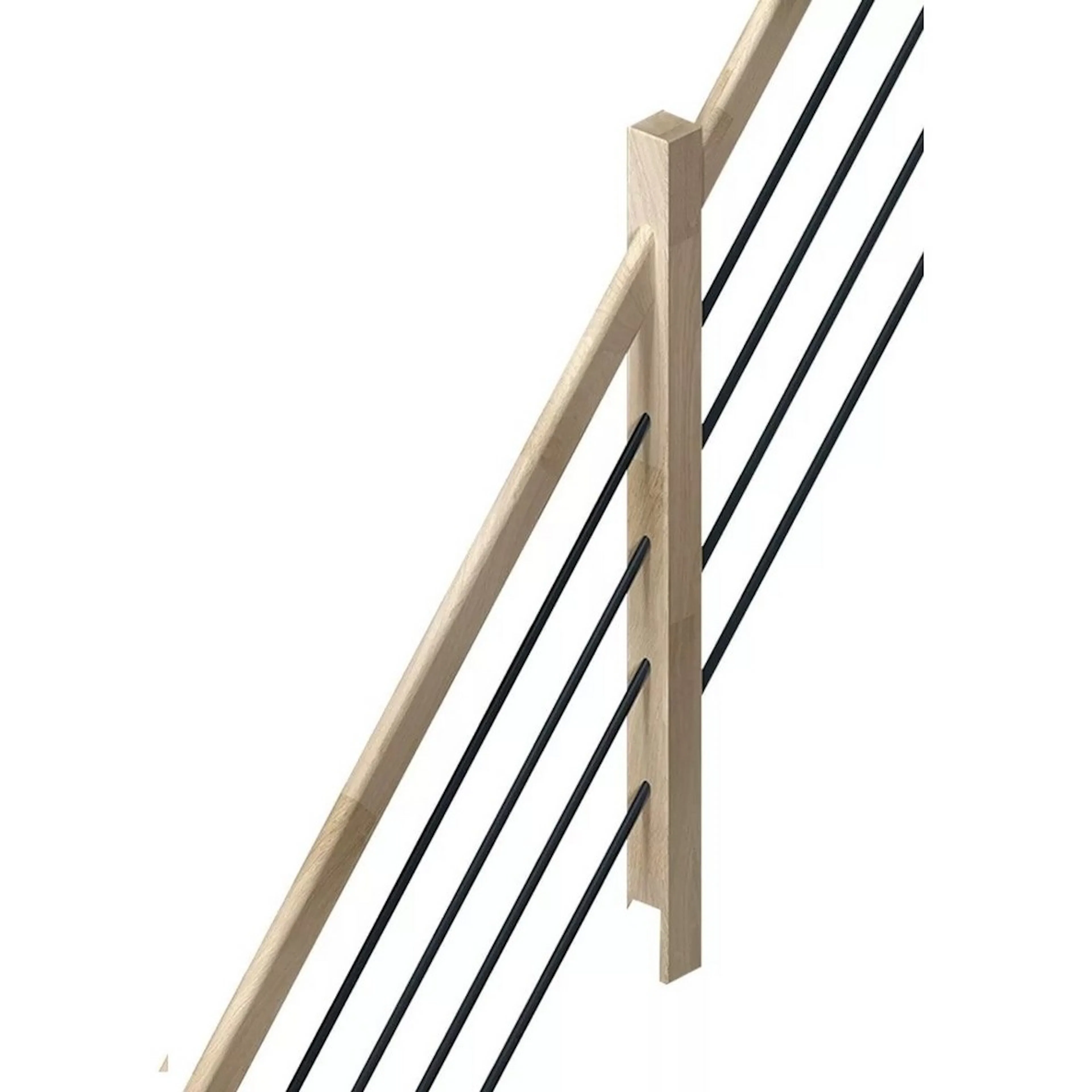 Räcke Dolle Helsinki Svart/Ek