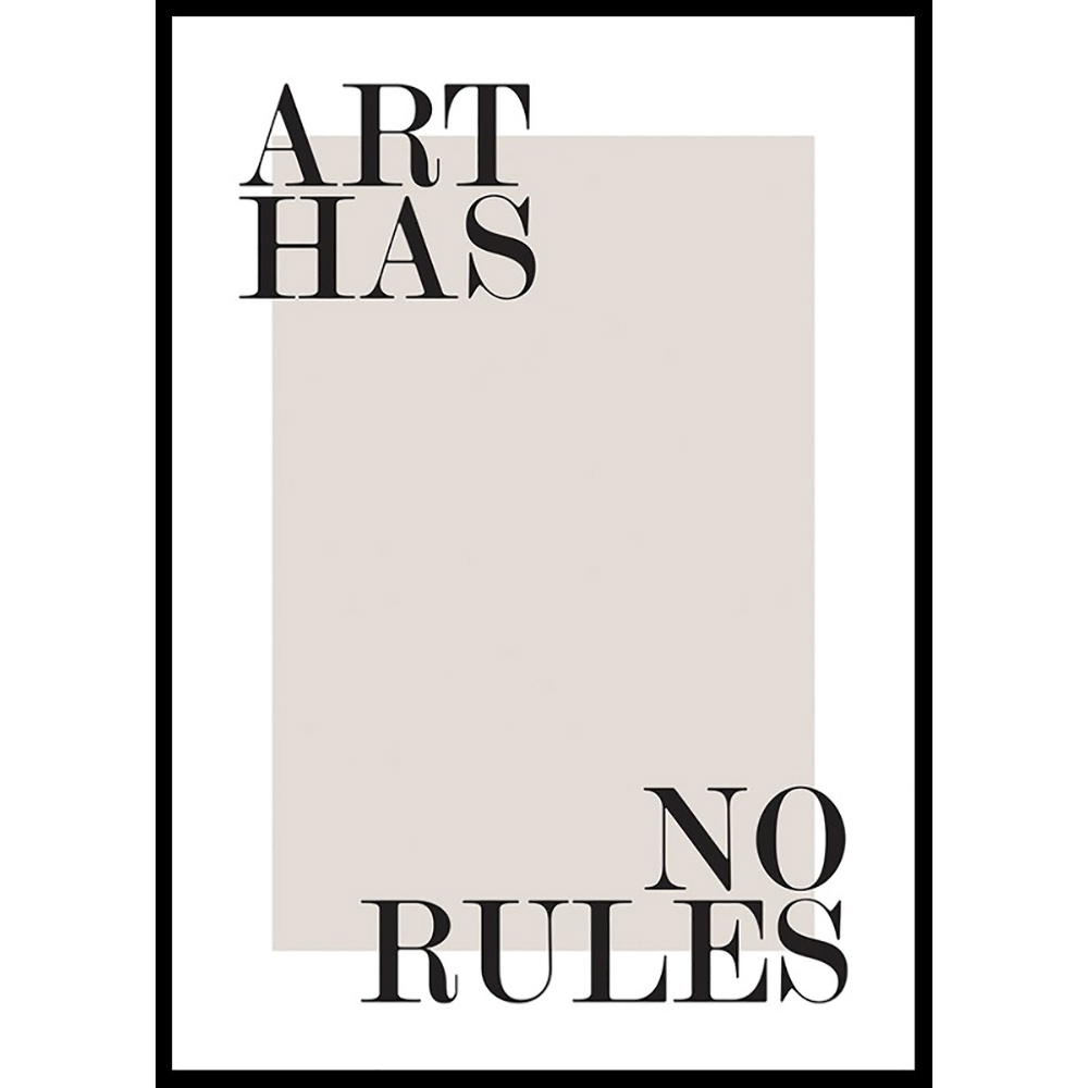 Poster Gallerix Art Has No Rules