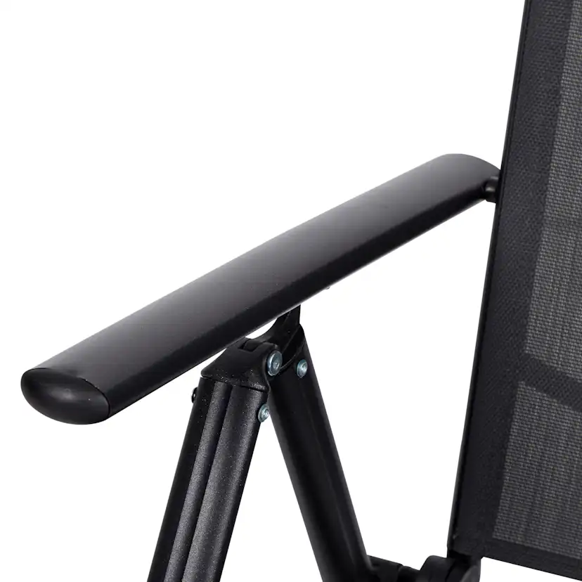 Positionsstol Outfit Hopfällbar & Ställbar Trädgårdsstol i Aluminium/Textil