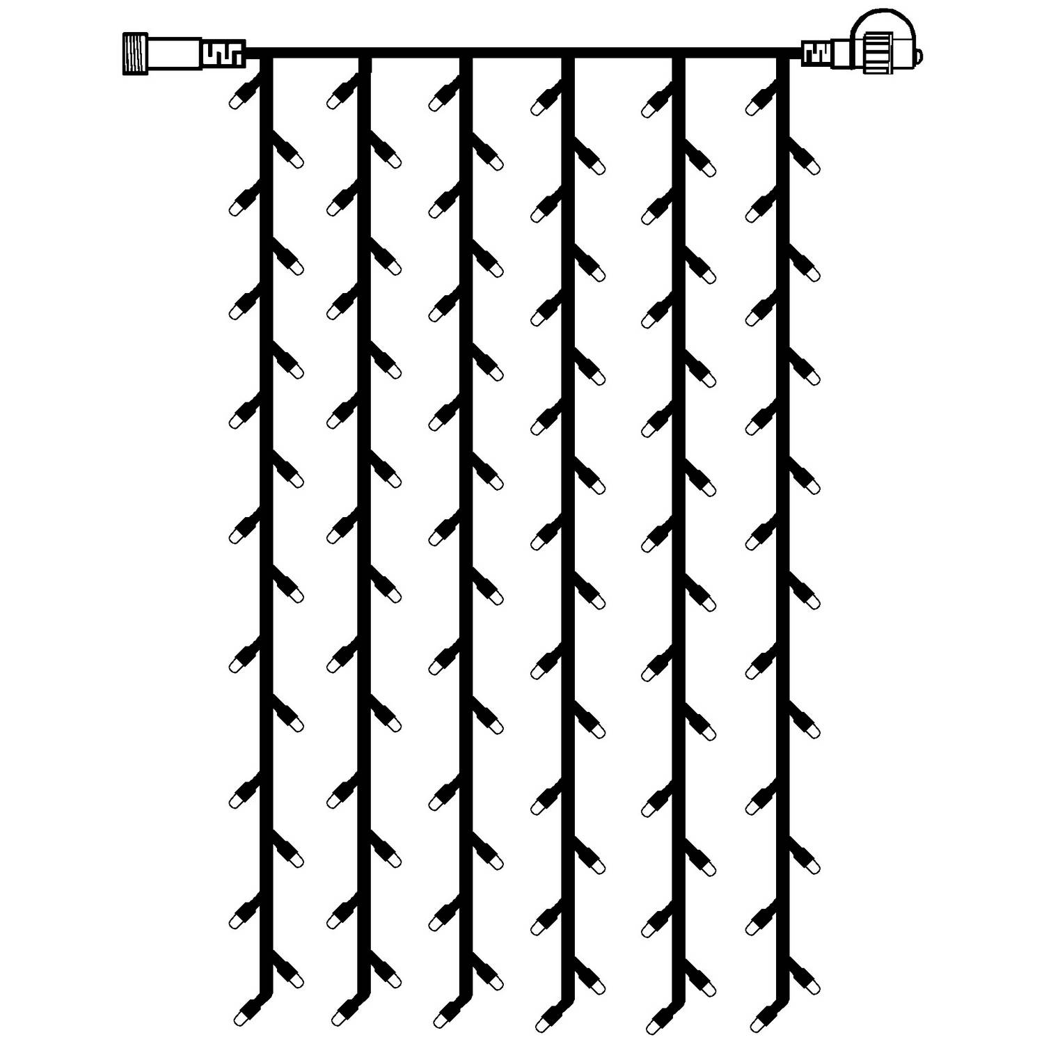Ljusgardin Star Trading Extra System LED