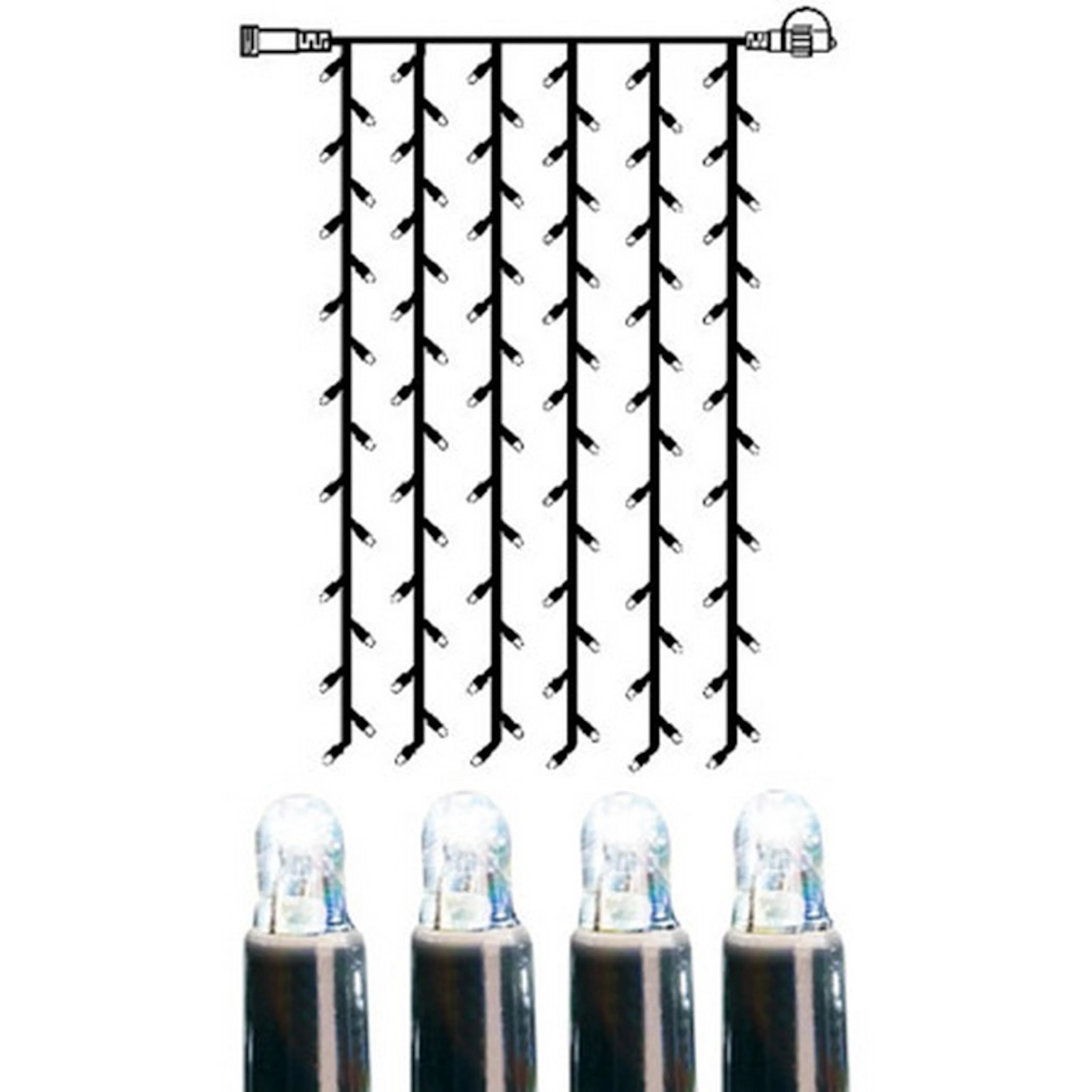 Ljusgardin Extra System LED 102L