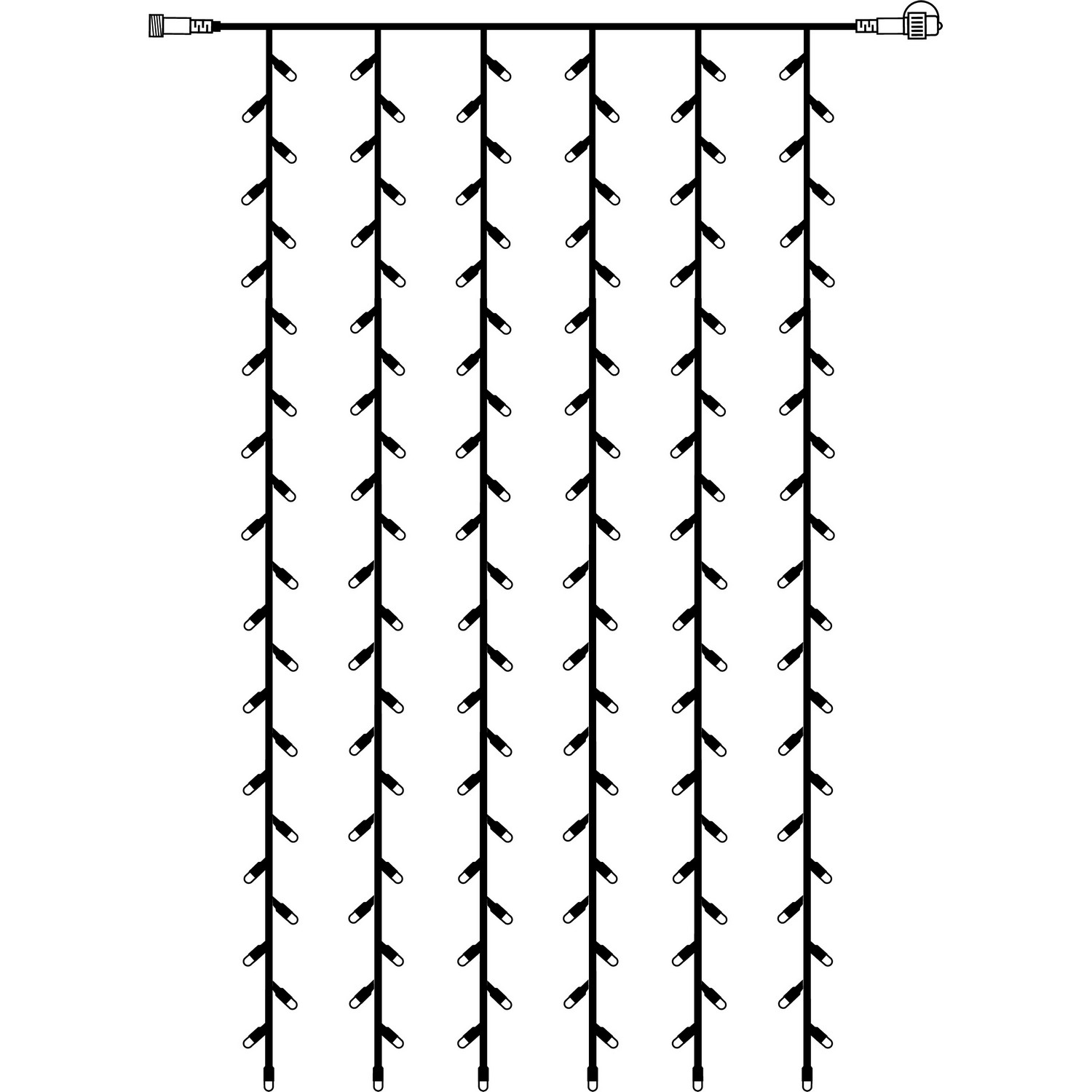 Ljusgardin Extra System LED 102L