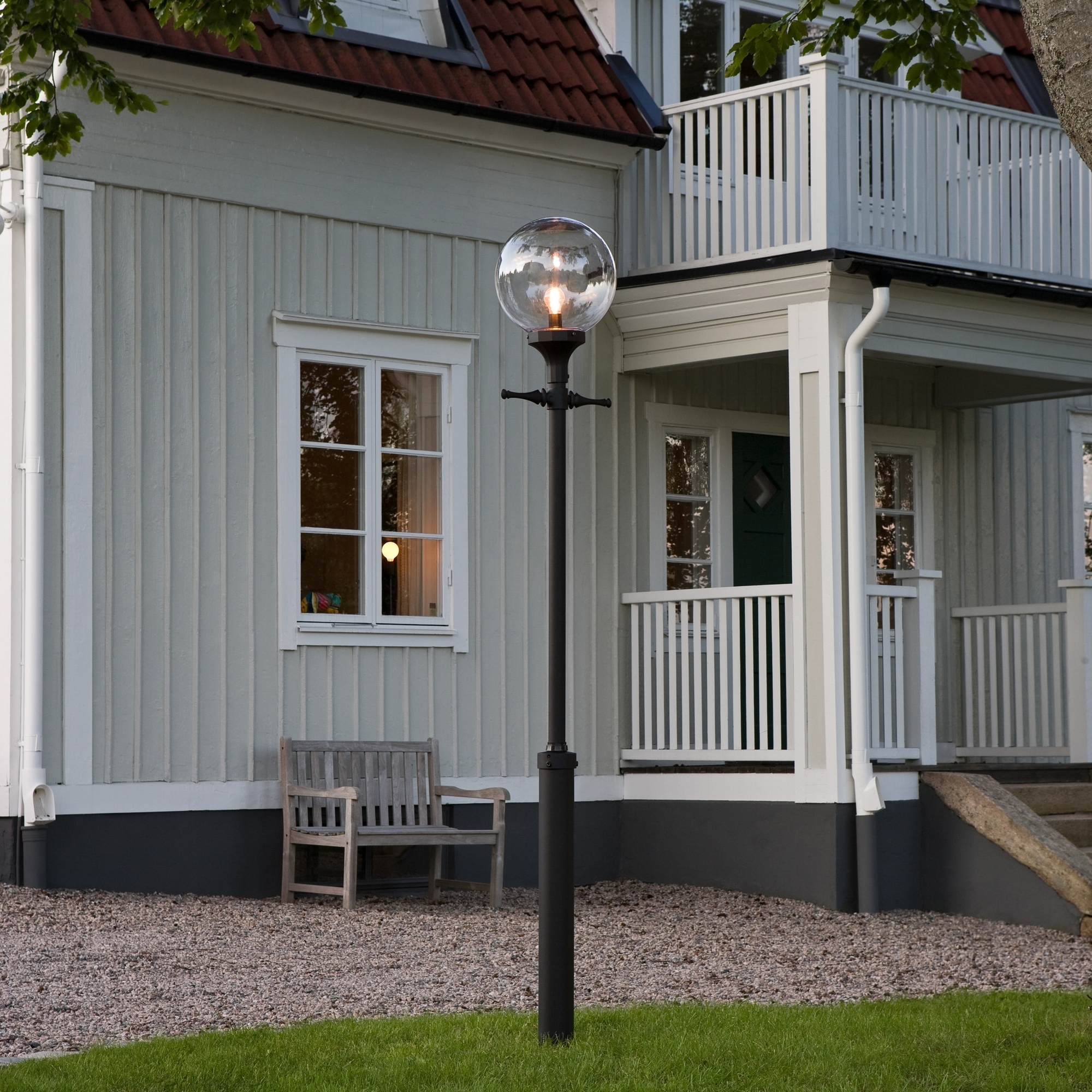 Stolplykta Gnosjö Konstsmide Orion E27 med Stolpe