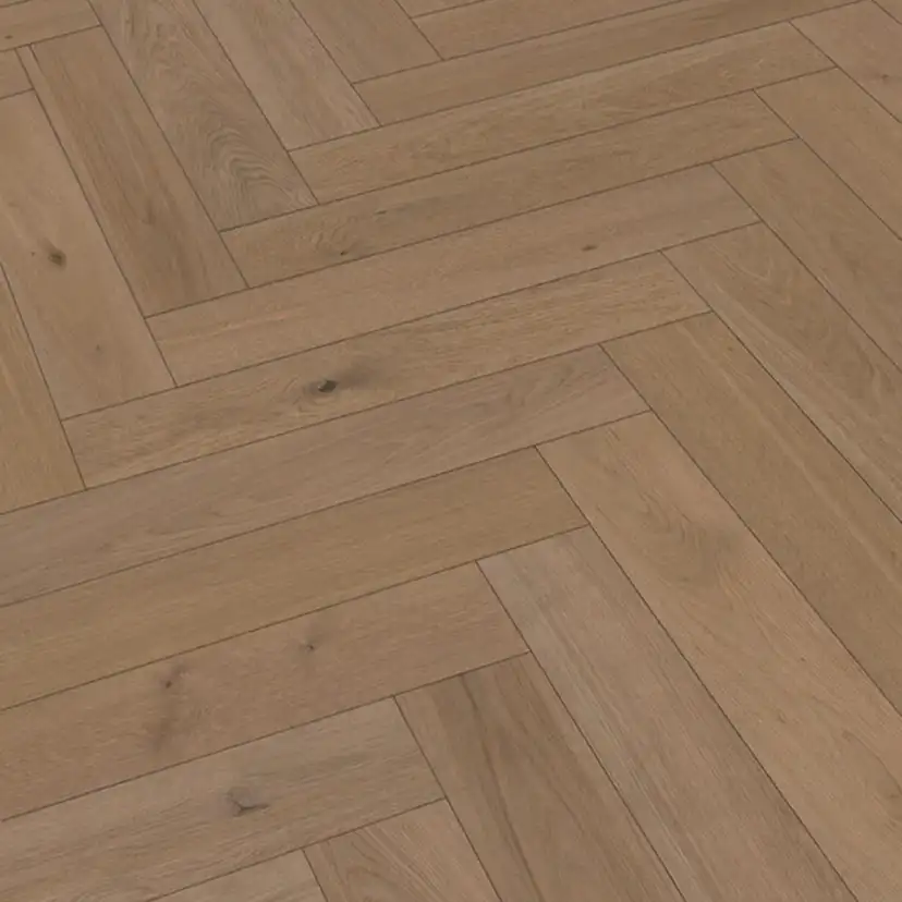 Härdat Trägolv Fiskben Meister Lindura HS 500 Classic Greige Oak 8931