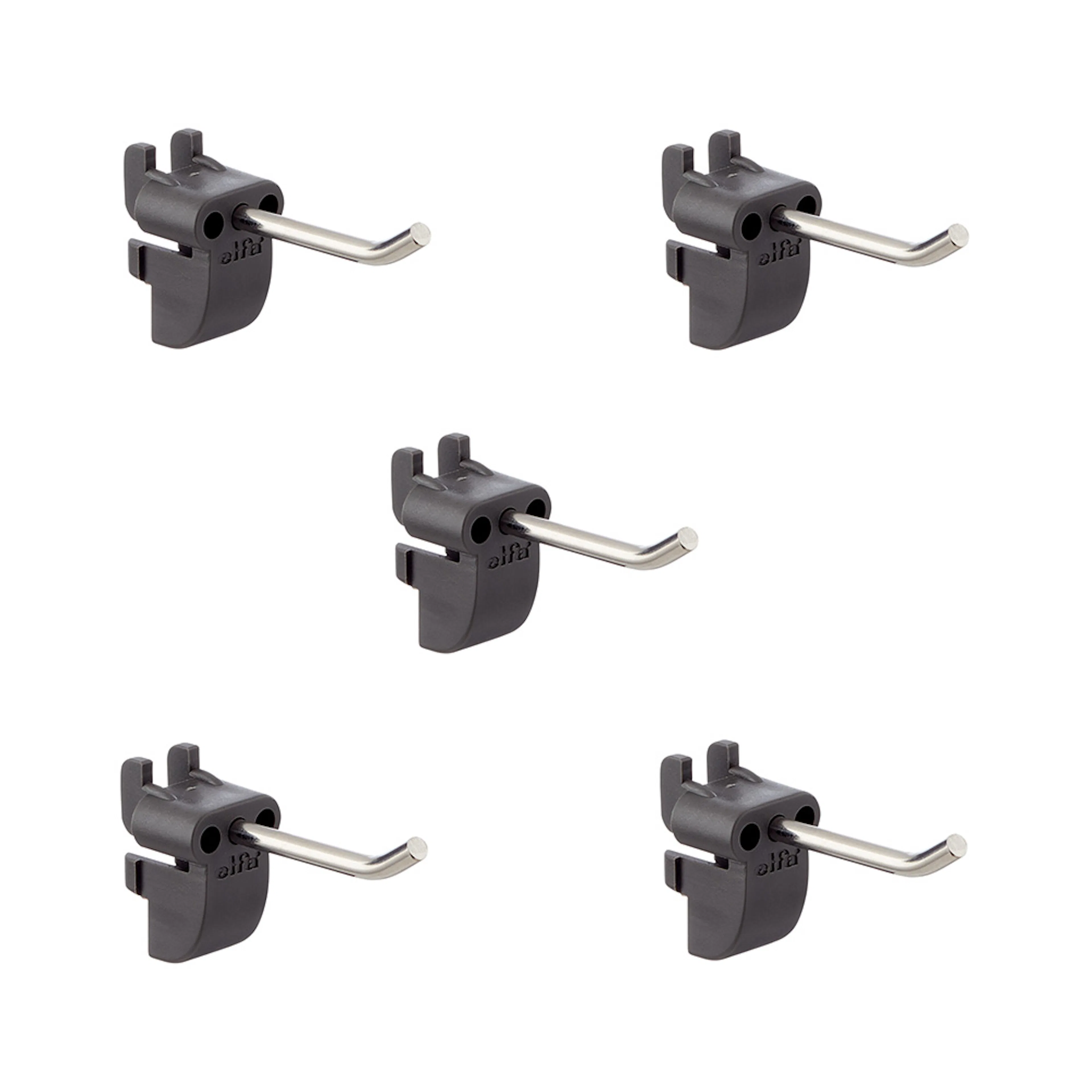 Krok Elfa Garage+ Kort Rak 5-pack