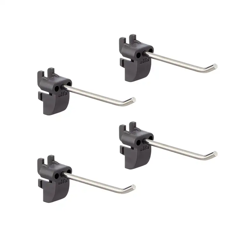 Krok Elfa Garage+ Lång Rak 4-pack