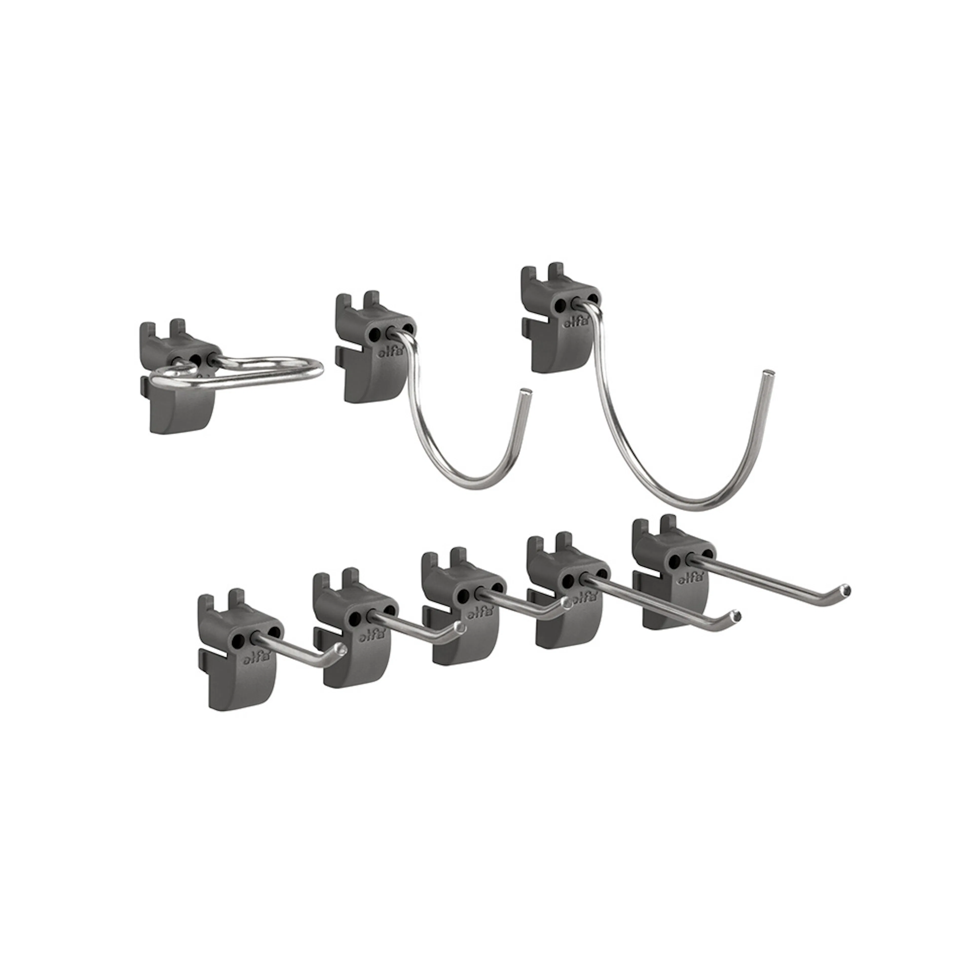 Krokar Elfa Garage+ Blandade