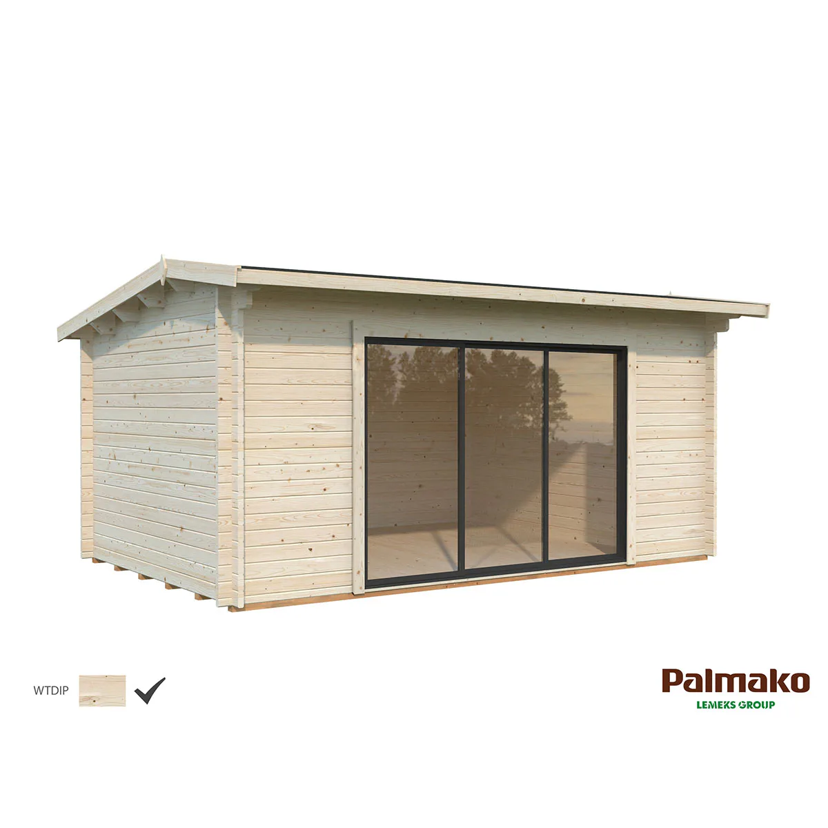 Stuga Palmako Ines 14,4 m2 (inv. 13,7 m2)
