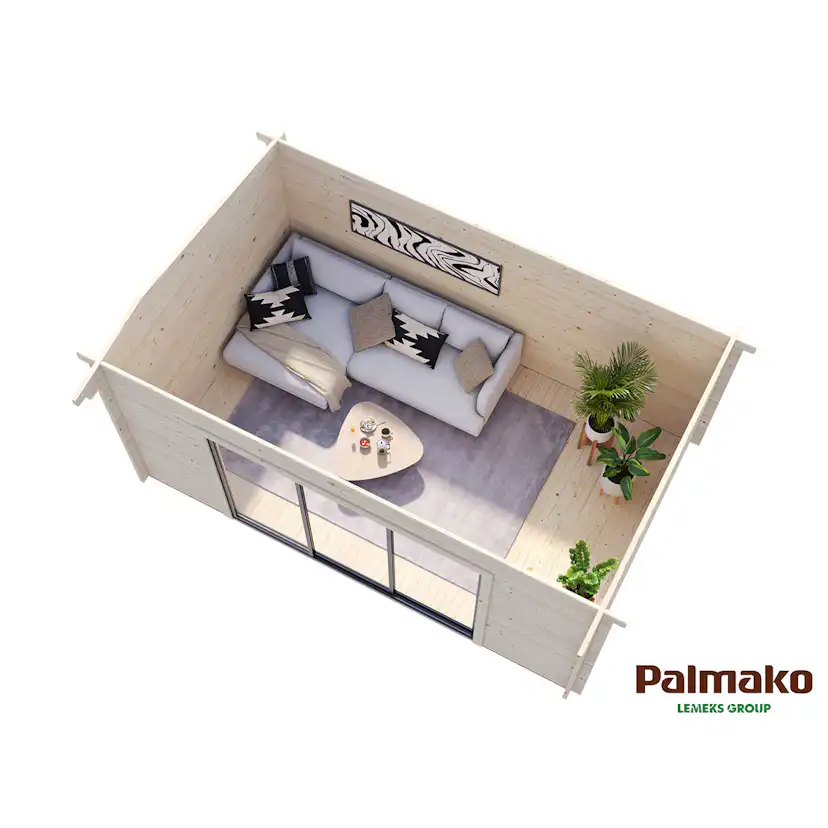 Stuga Palmako Ines 14,4 m2 (inv. 13,7 m2)