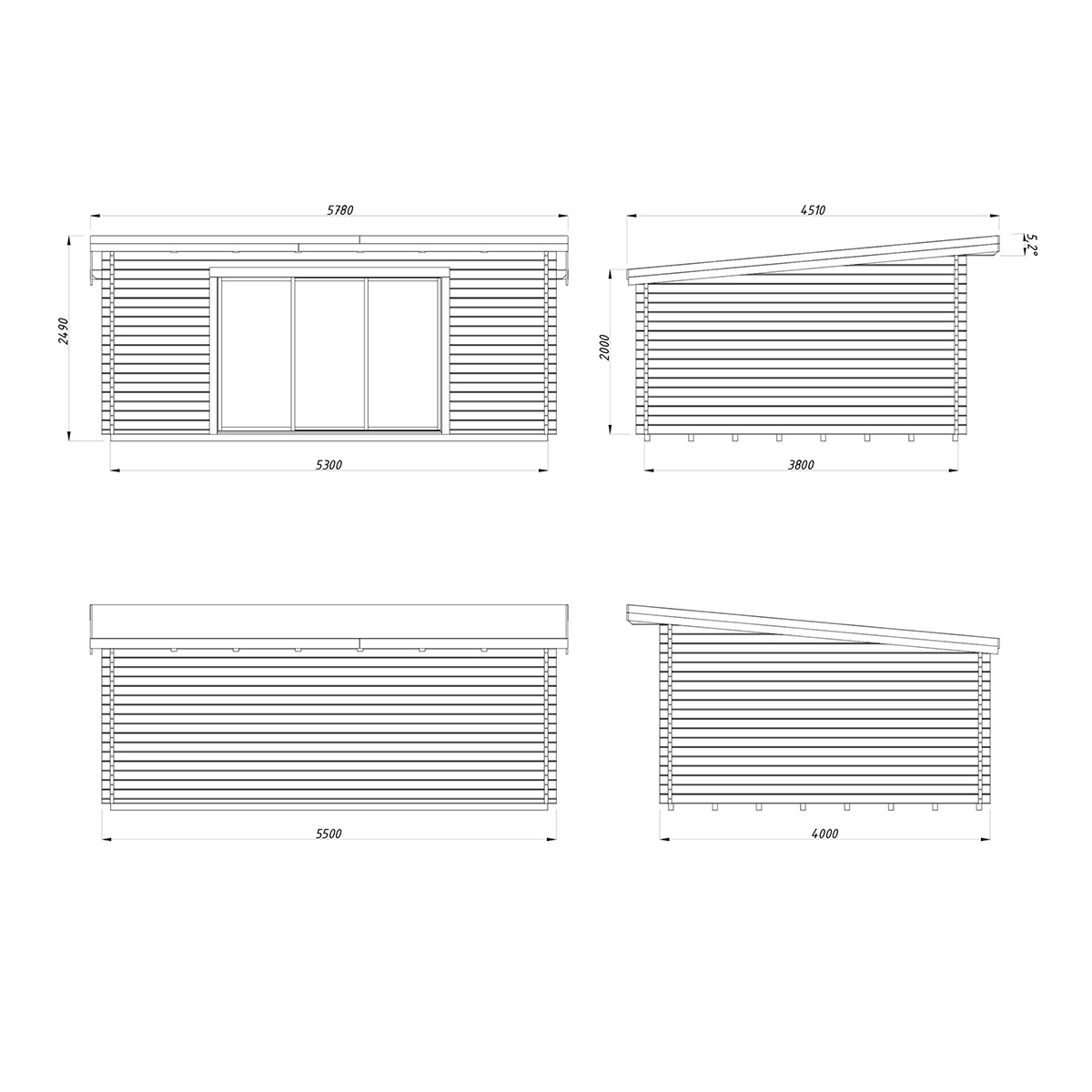 Stuga Palmako Lea 20,1 m2 (inv. 19,4 m2)