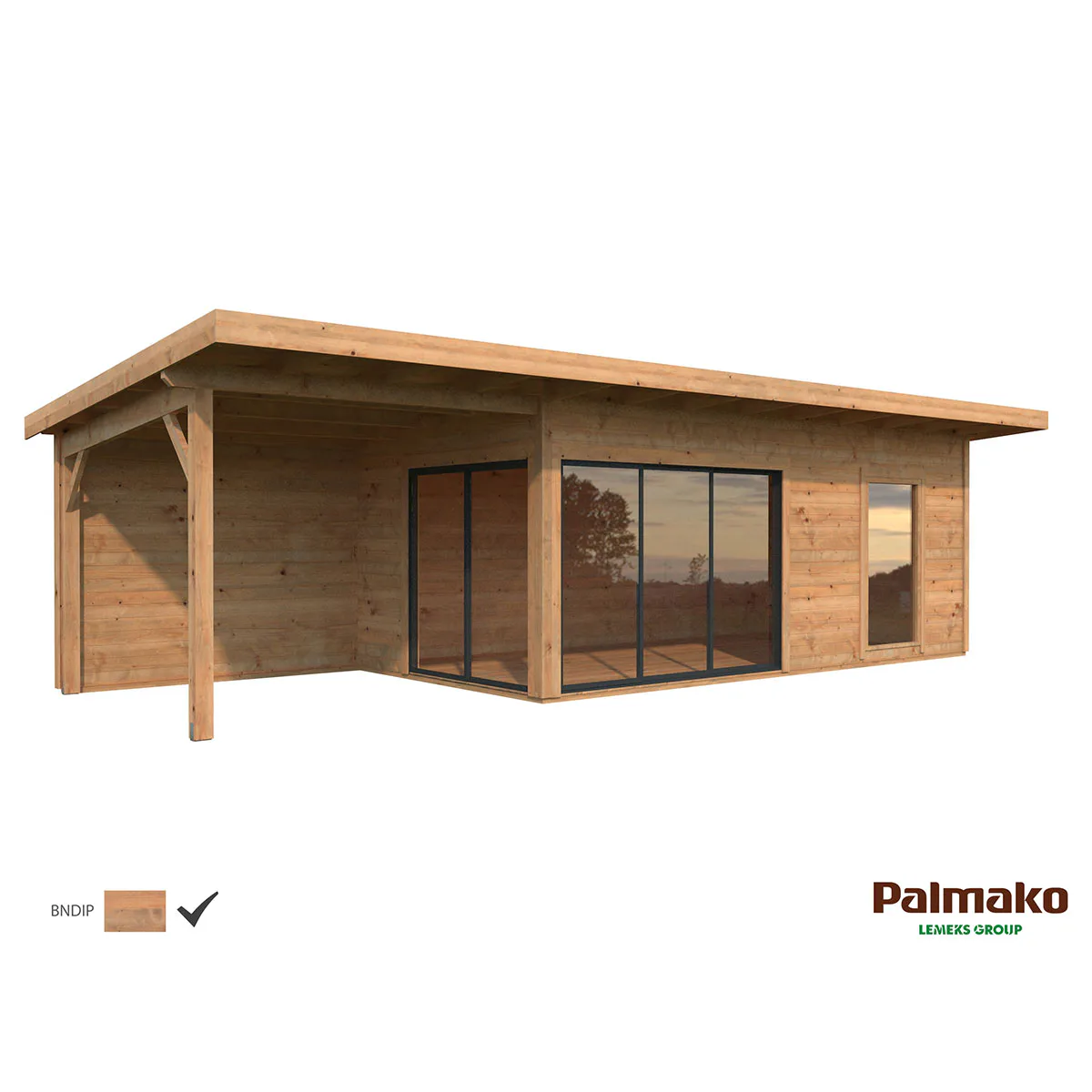 Stuga Palmako Andrea 26,2 m2 (inv. 17,1 m2)