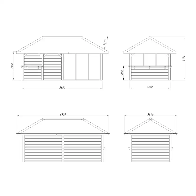 Uterum Palmako Bianca 16,6 m2 Set 207 Slide