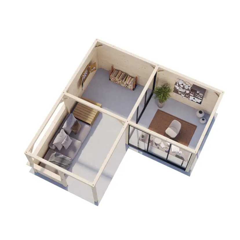 Uterum Palmako Bianca 24,9 m2 Set 210 Slide