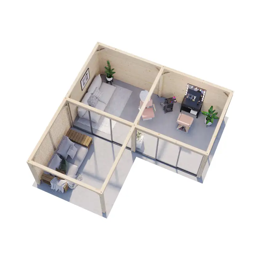 Uterum Palmako Bianca 24,9 m2 Set 214 Slide