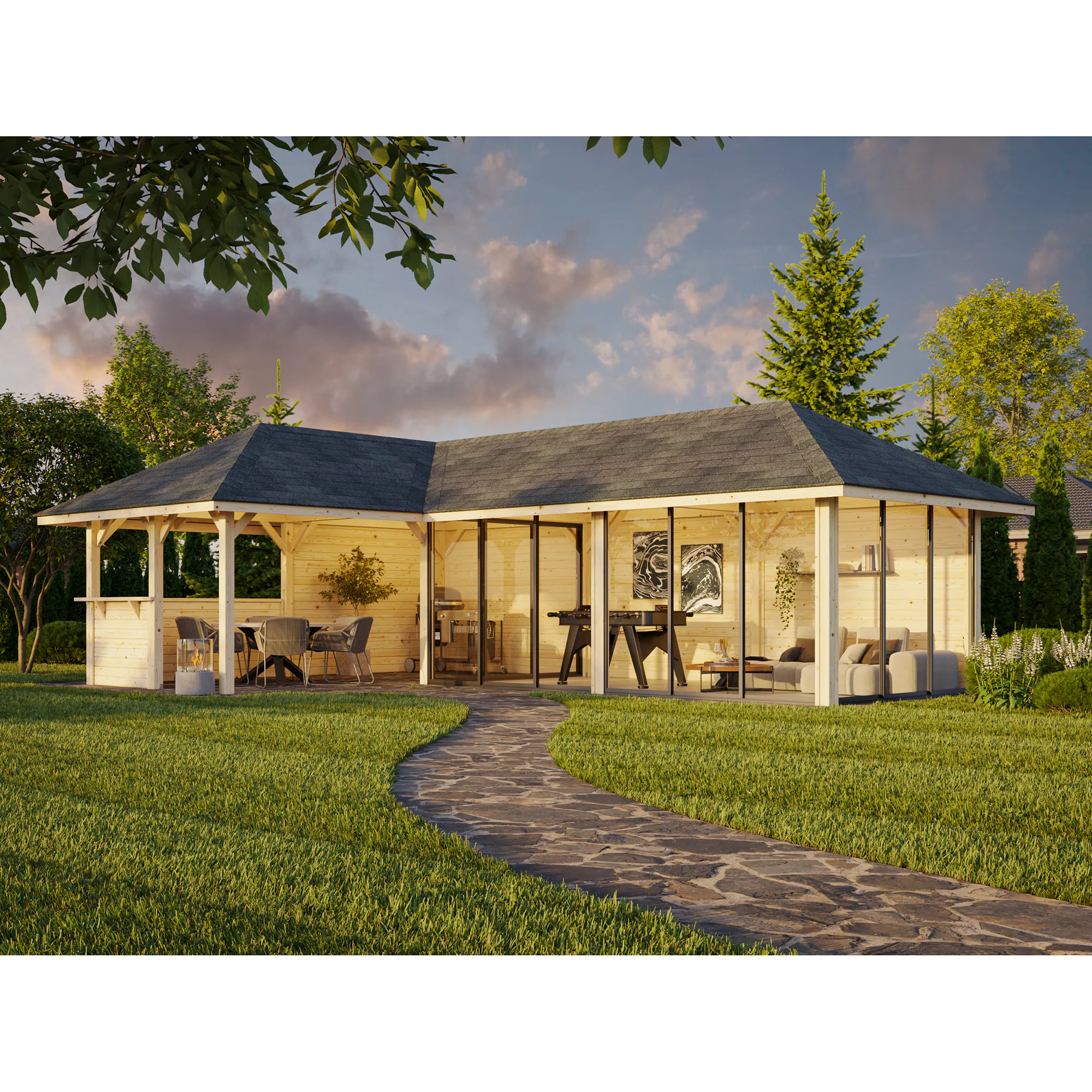 Uterum Palmako Bianca 33,2 m2 Set 221 Slide