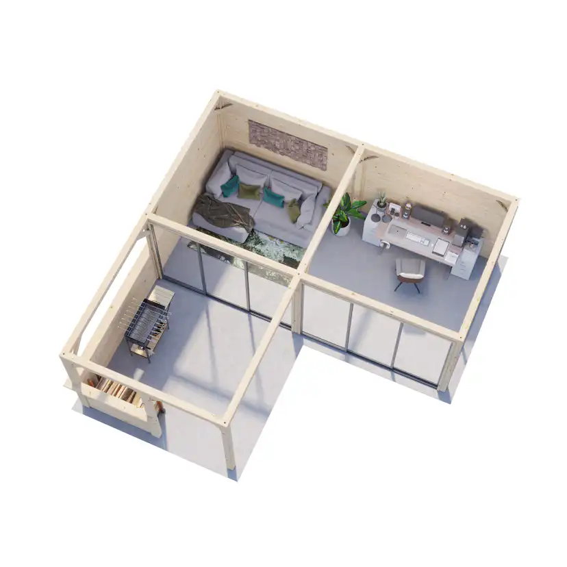 Uterum Palmako Bianca 24,9 m2 Set 223 Slide