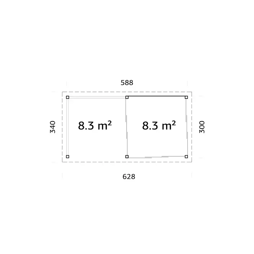Uterum Palmako Lenna 16,6 m2 Set 704 Slide Plus