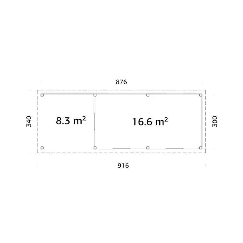 Uterum Palmako Lenna 24,9 m2 Set 717 Slide Plus