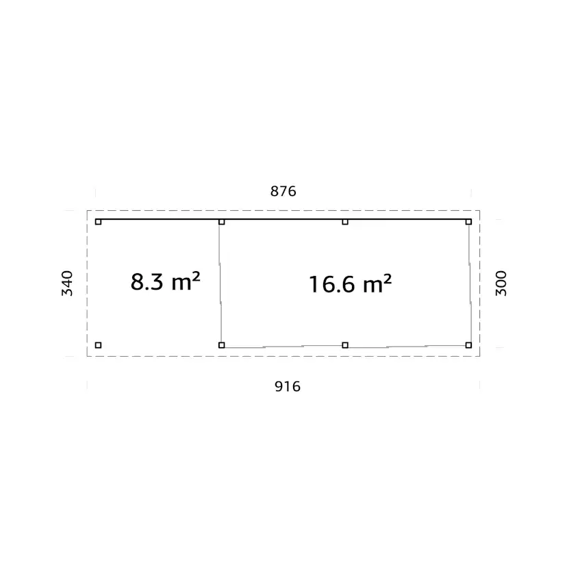 Uterum Palmako Lenna 24,9 m2 Set 718 Slide Plus