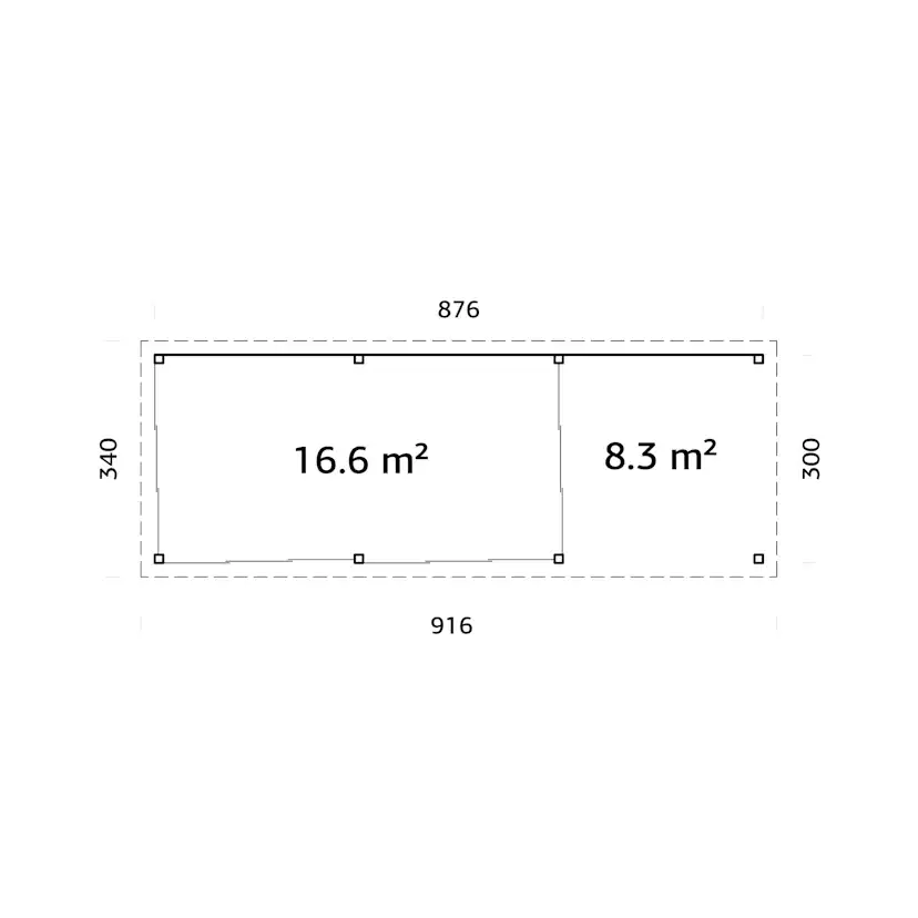 Uterum Palmako Lenna 24,9 m2 Set 718 Slide Plus
