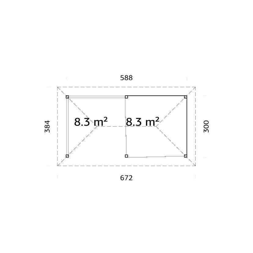 Uterum Palmako Bianca 16,6 m2 Set 503 Slide Plus