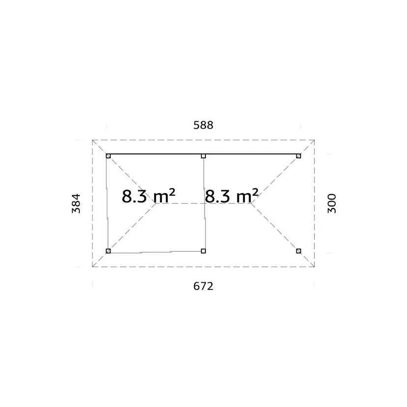 Uterum Palmako Bianca 16,6 m2 Set 506 Slide Plus