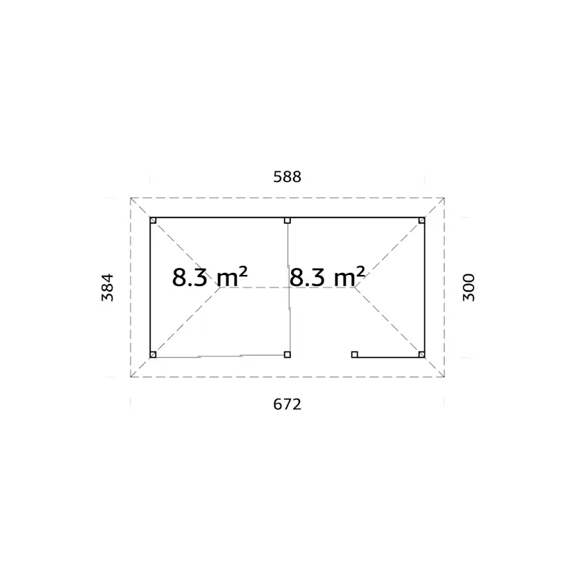 Uterum Palmako Bianca 16,6 m2 Set 507 Slide Plus
