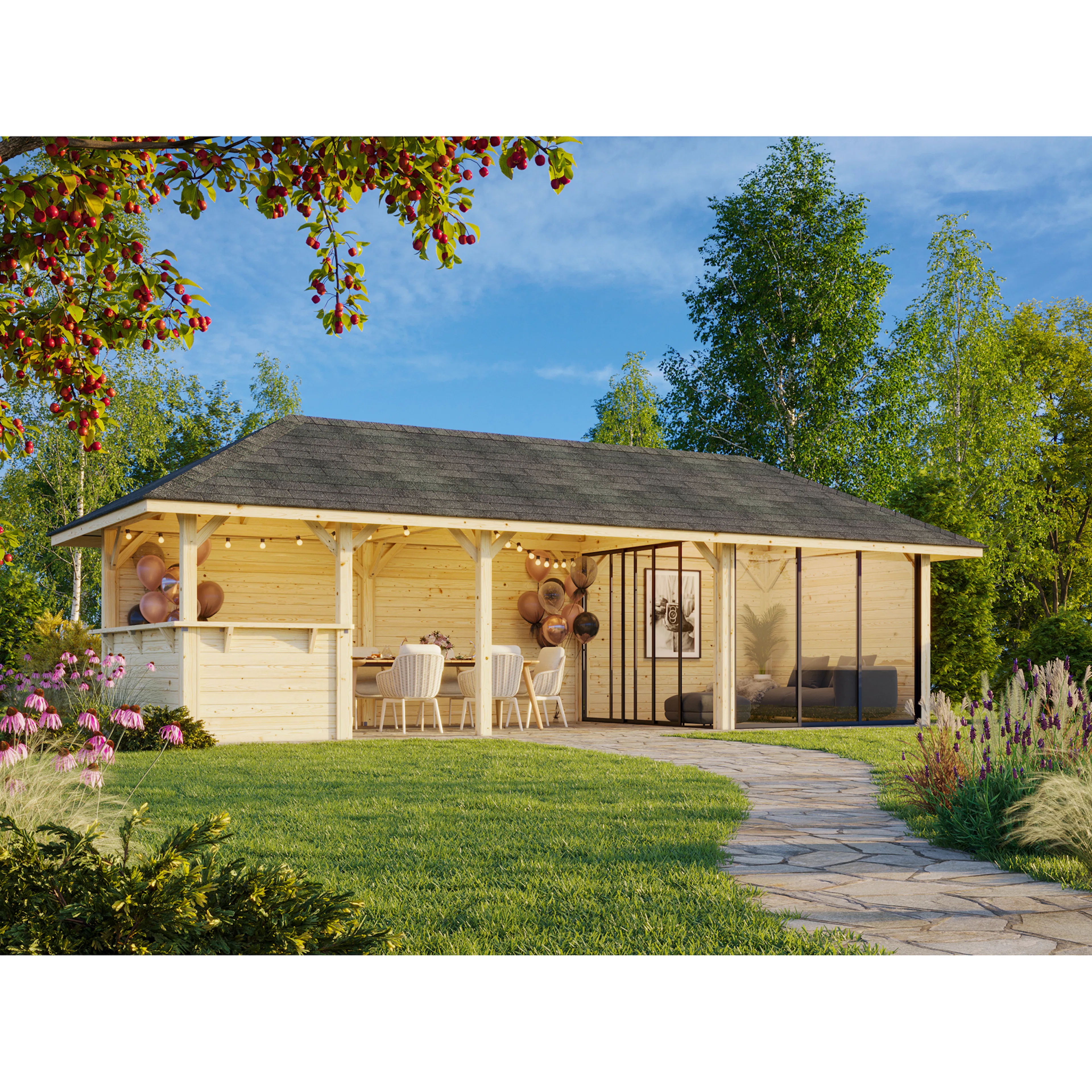 Uterum Palmako Bianca 24,9 m2 Set 515 Slide Plus