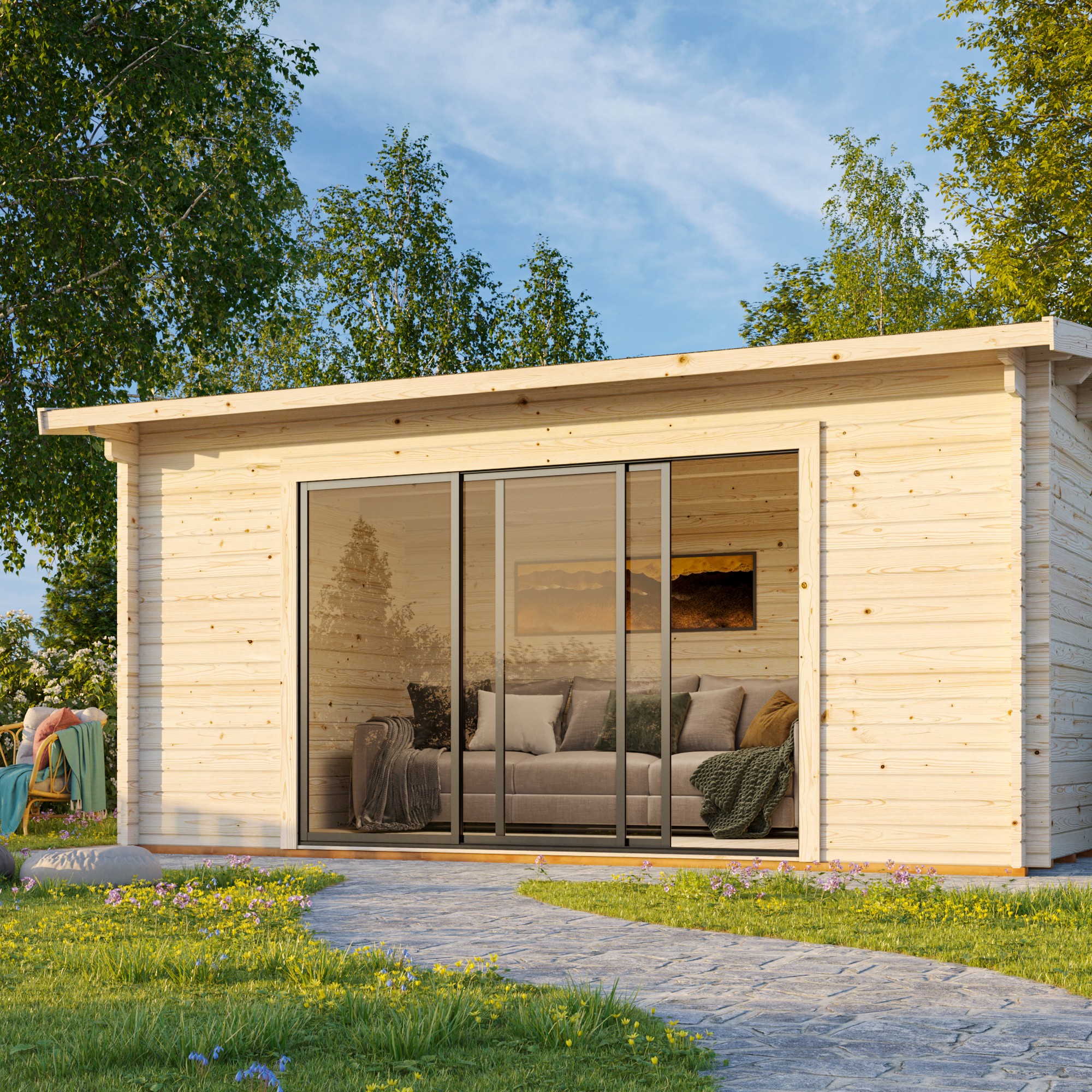 Stuga Palmako Ines 14,4 m2 (inv. 13,7 m2)