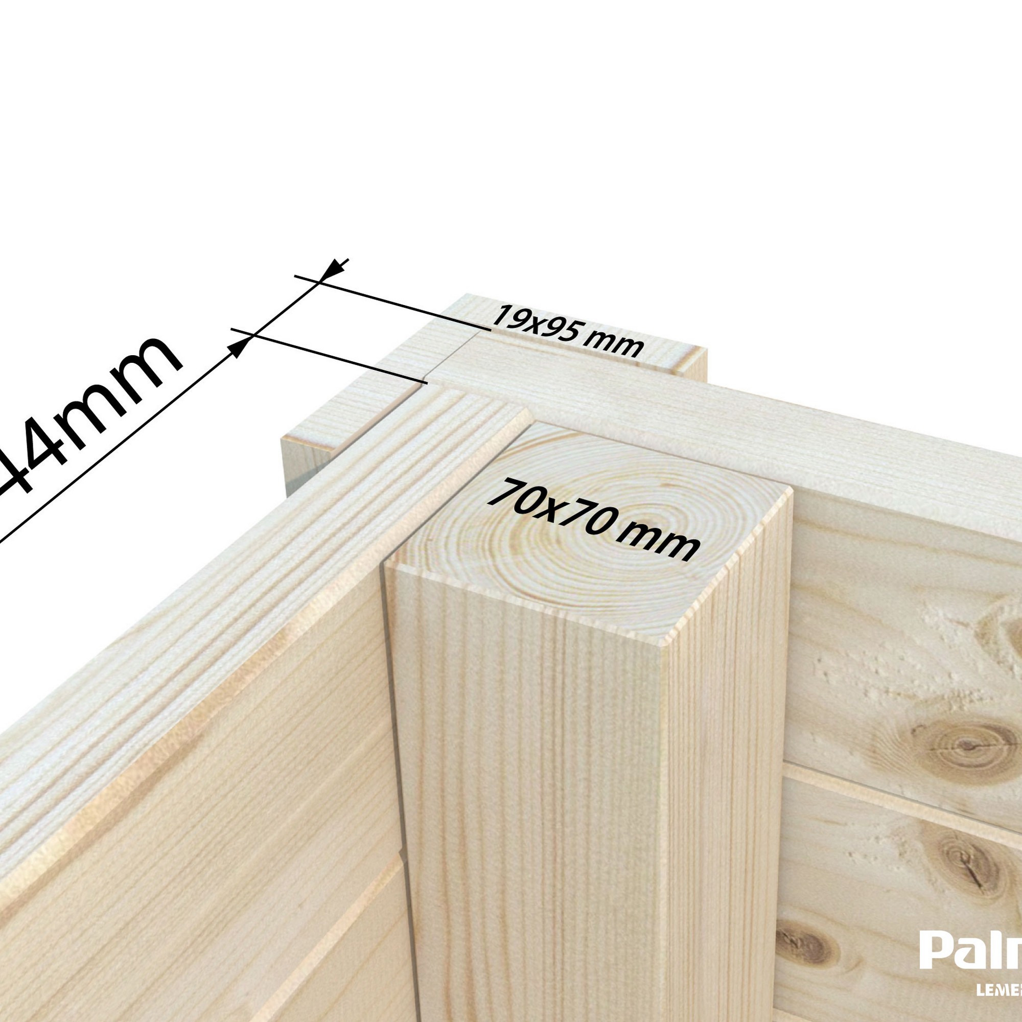 Stuga Palmako Andrea 11,7 m2 (inv. 11,2 m2)