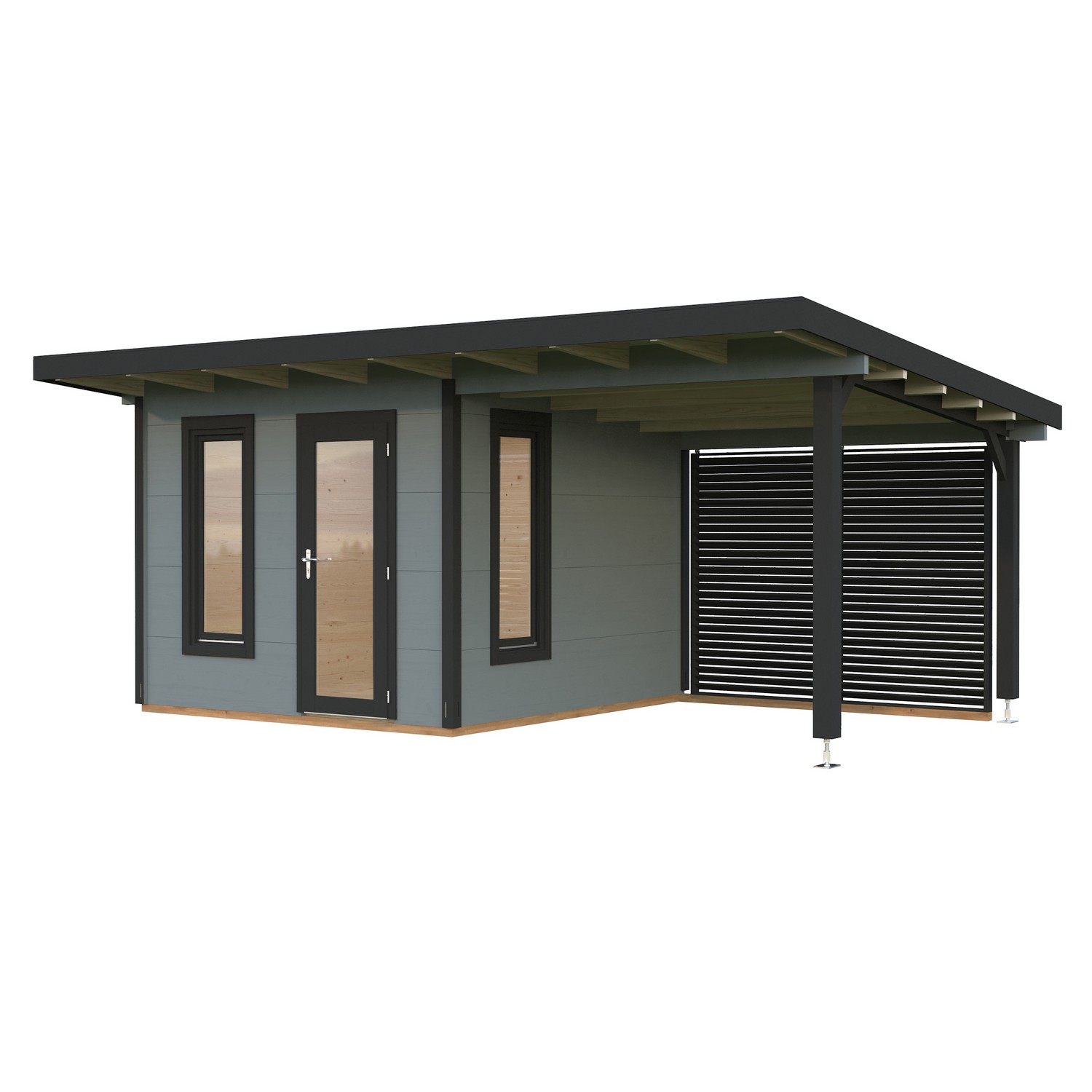 Trädgårdshus Palmako Grace 8,7+8,1 m2