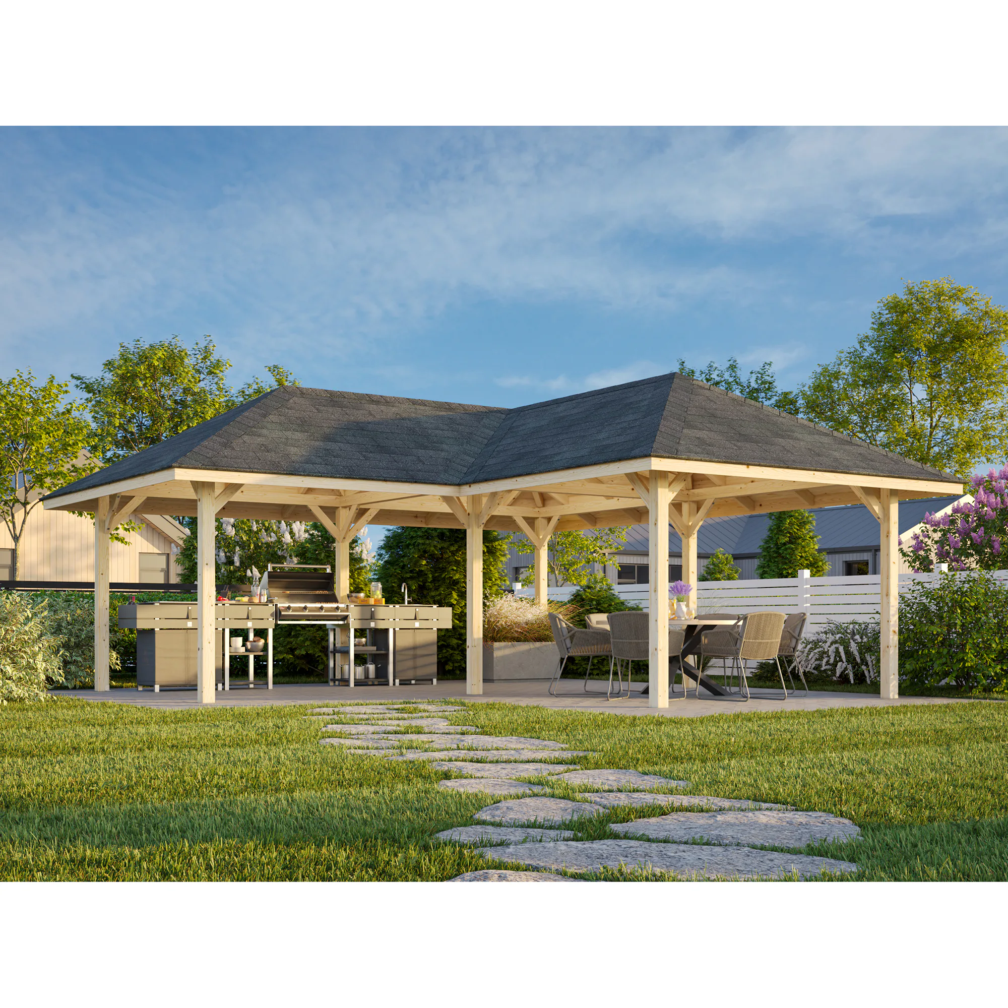 Stuga Palmako Bianca 24,9 m2