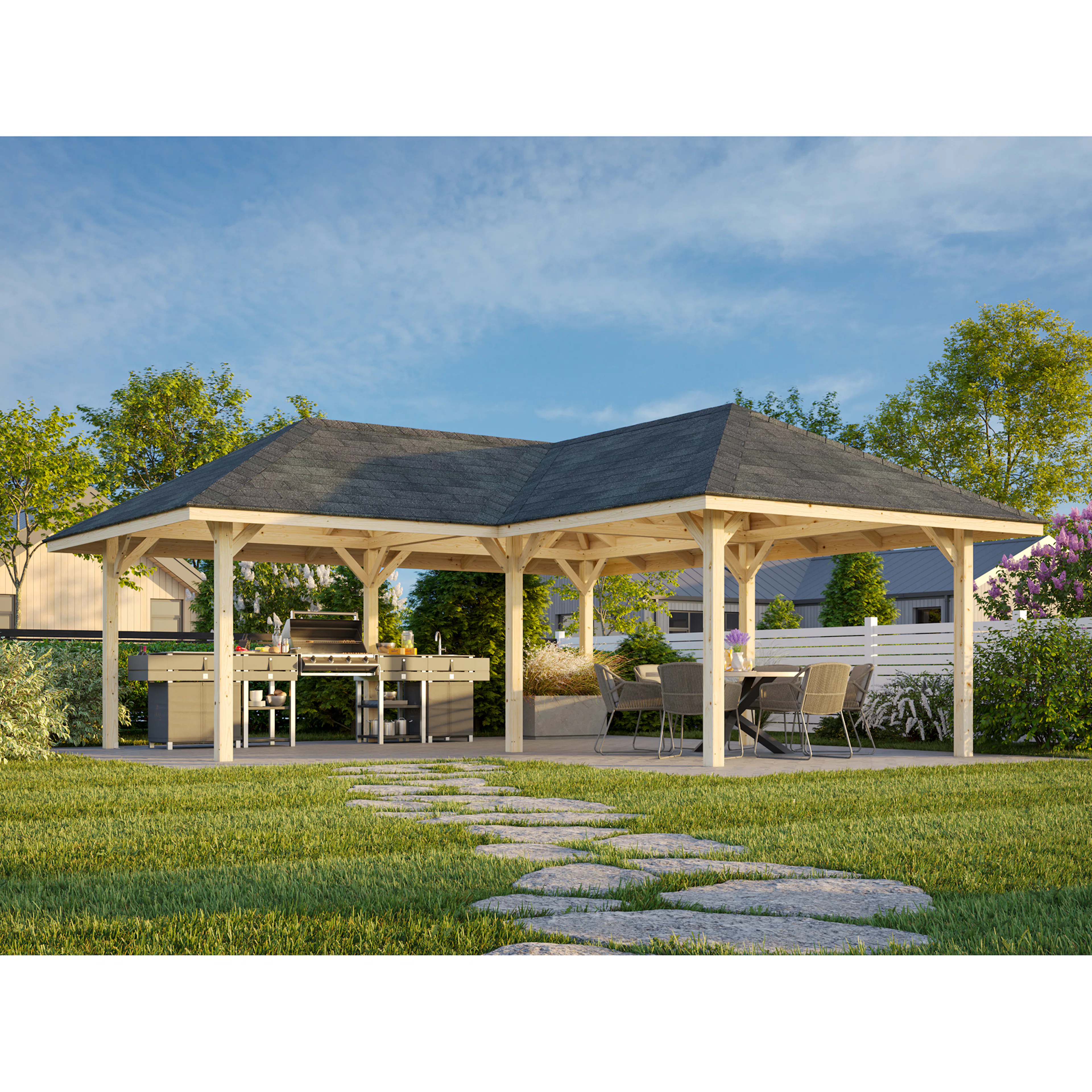 Stuga Palmako Bianca 24,9 m2